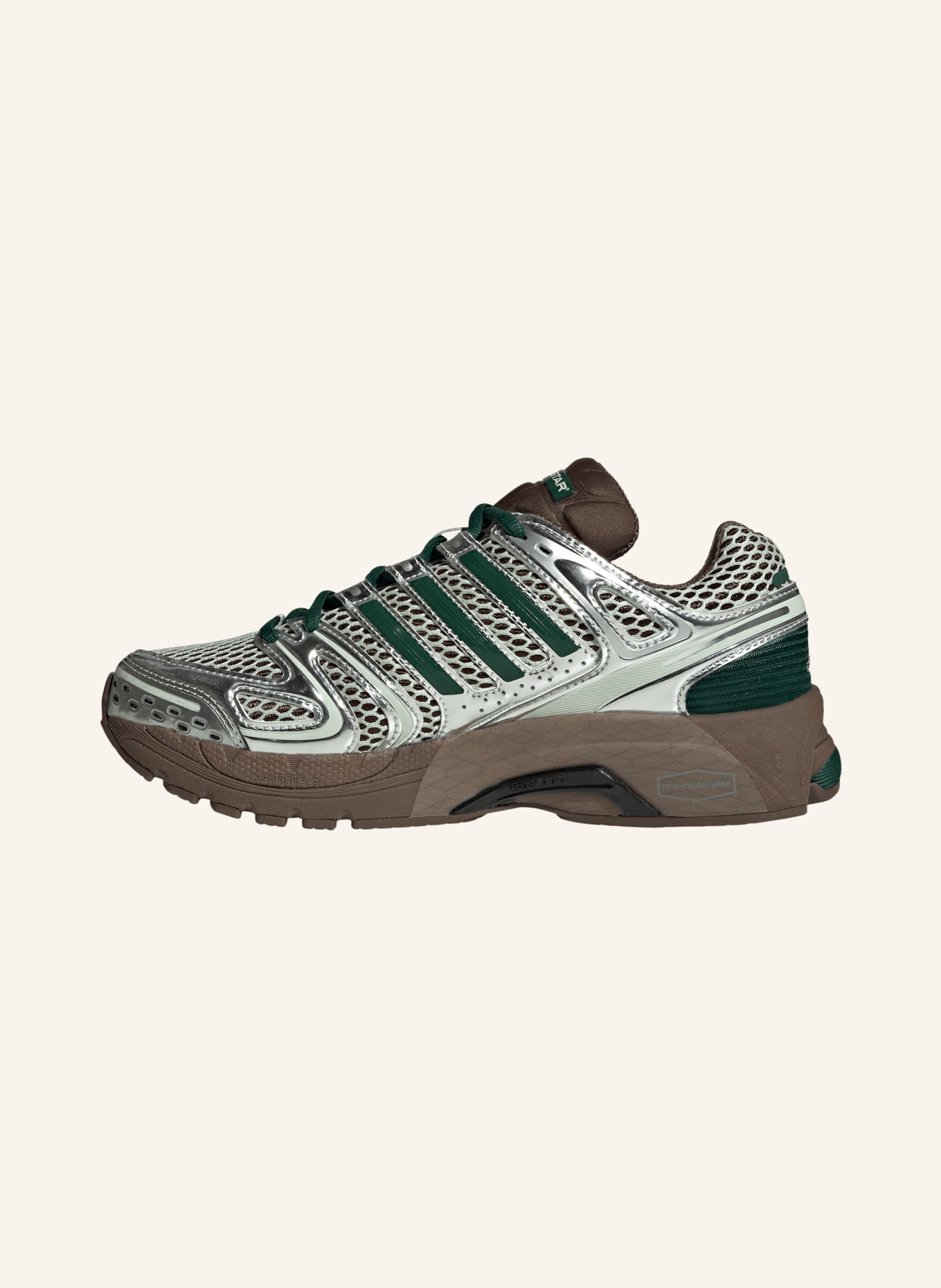 adidas Originals Tenisky ADISTAR CONTROL 5: MÁTOVÁ / STŘÍBRNÁ / TMAVĚ ZELENÁ