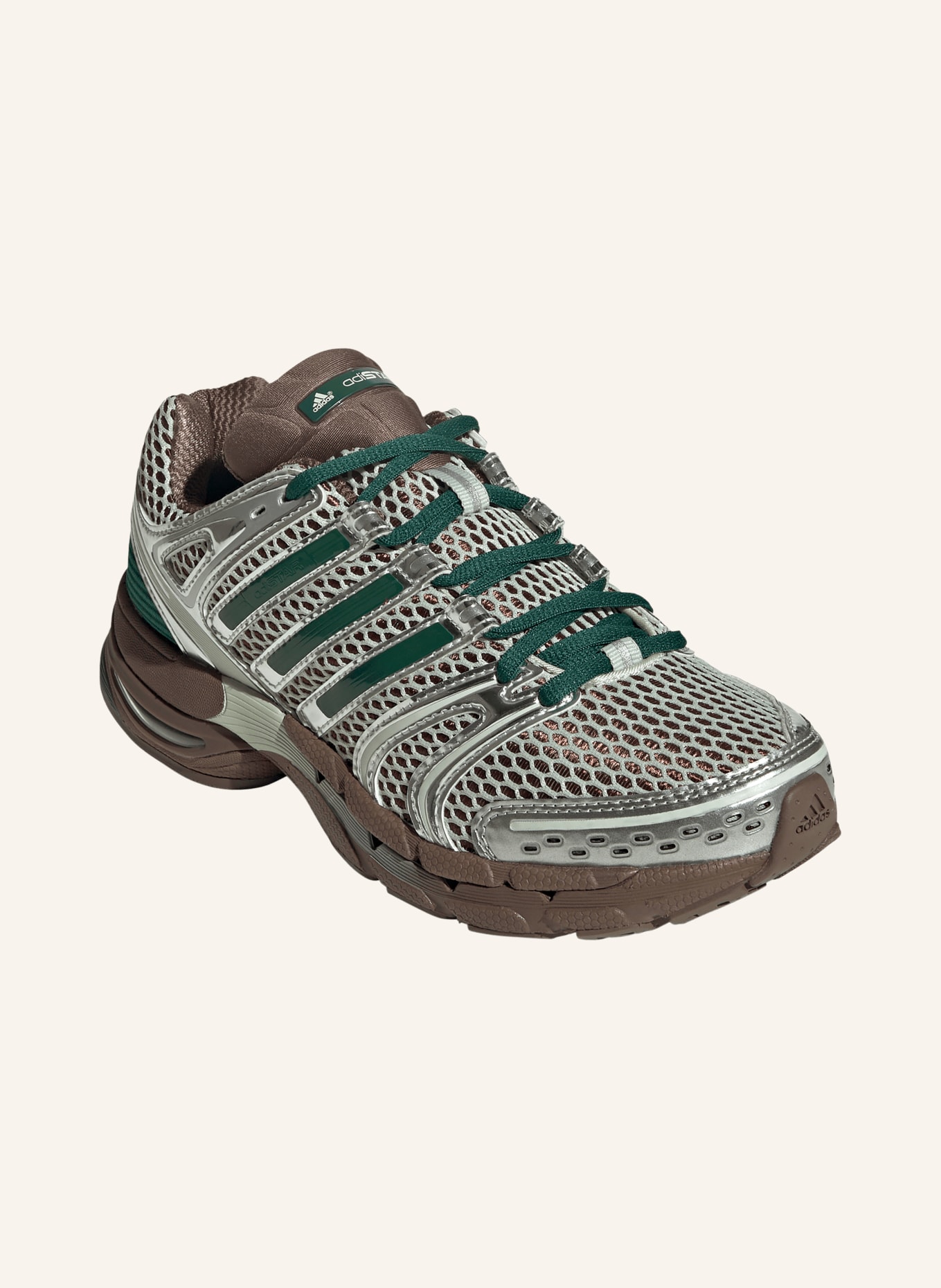 adidas Originals Tenisky ADISTAR CONTROL 5: MÁTOVÁ / STŘÍBRNÁ / TMAVĚ ZELENÁ