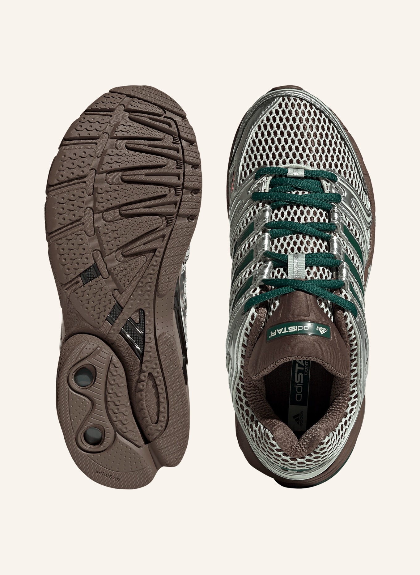 adidas Originals Tenisky ADISTAR CONTROL 5: MÁTOVÁ / STŘÍBRNÁ / TMAVĚ ZELENÁ