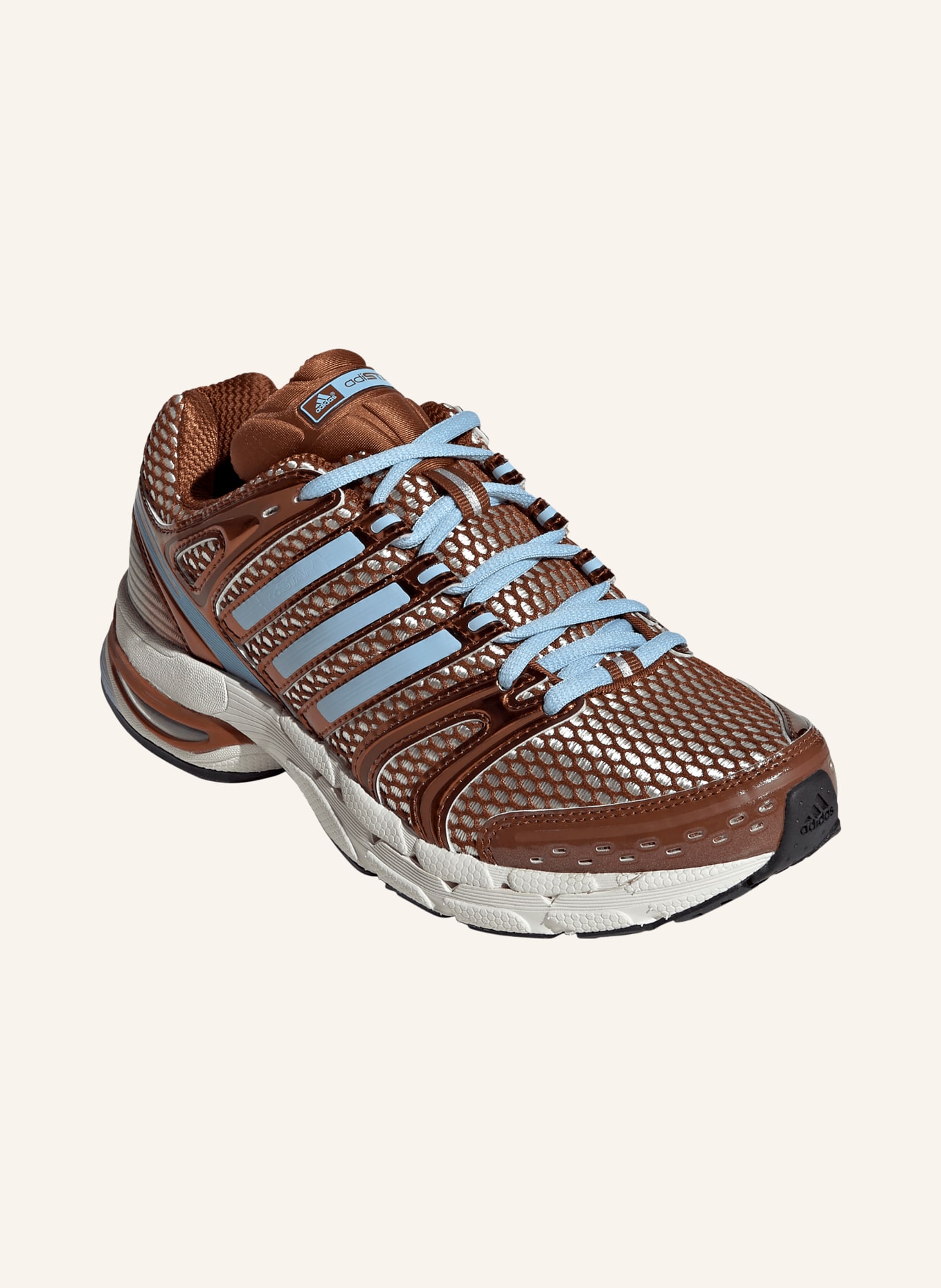 adidas Originals Tenisky ADISTAR CONTROL 5: HNĚDÁ / TMAVĚ MODRÁ / BÍLÁ