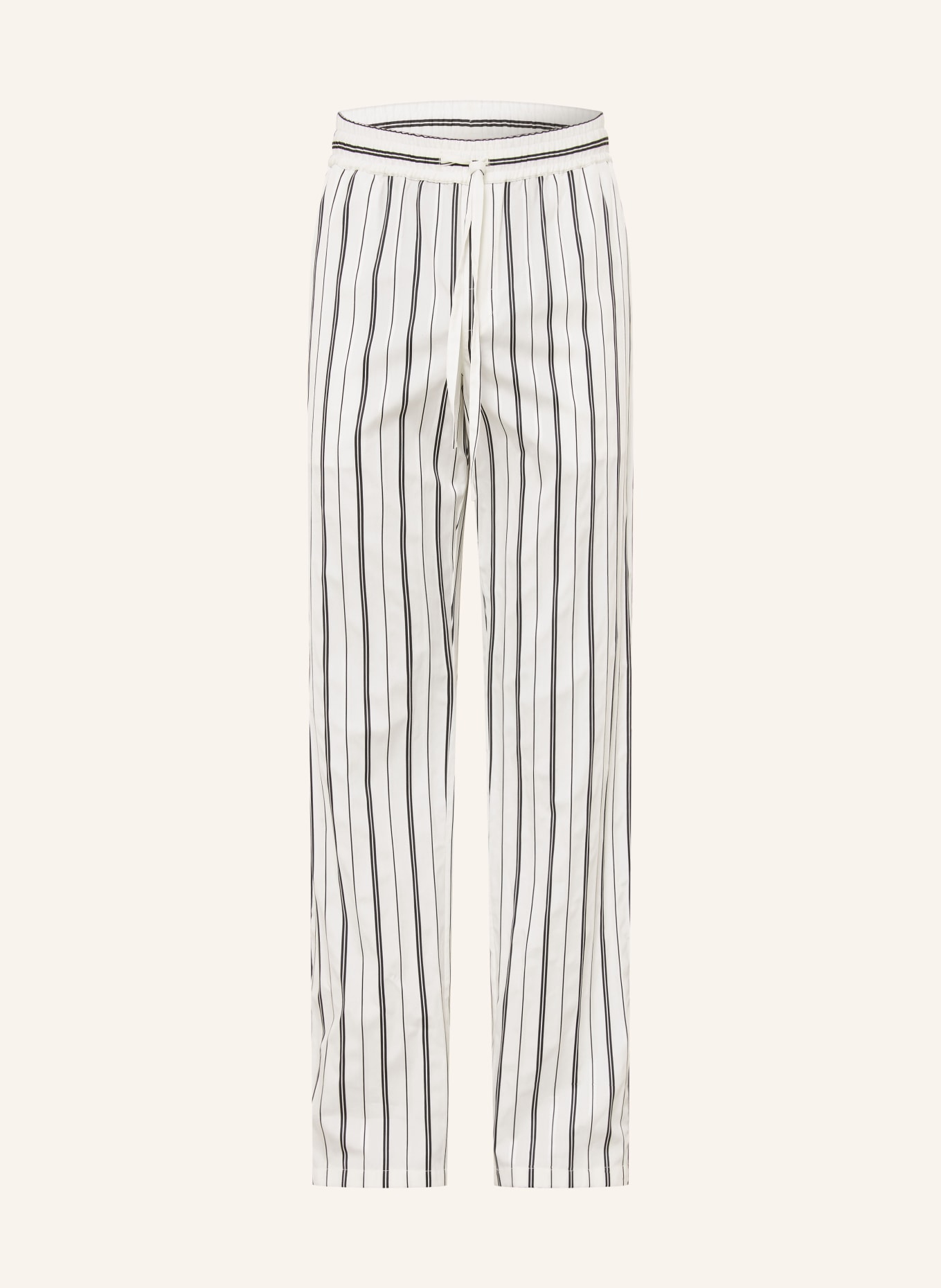DOLCE & GABBANA Chino Regular Fit: KRÉMOVÁ / ČERNÁ