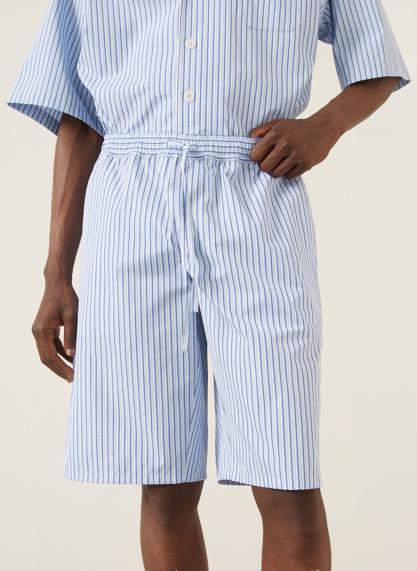 DOLCE & GABBANA Šortky: TMAVĚ MODRÁ / MODRÁ / BÍLÁ