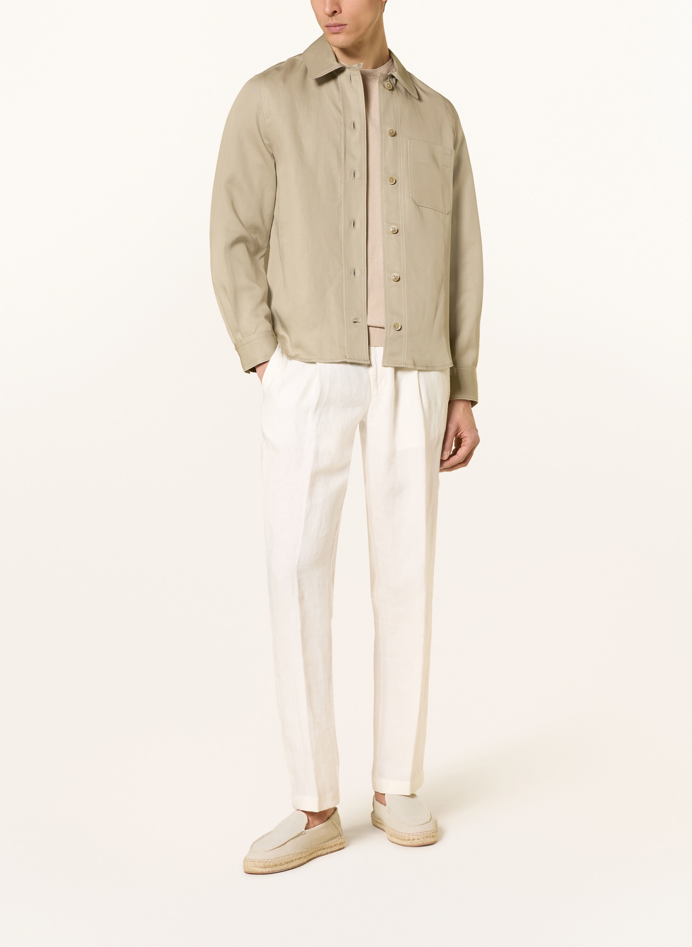 HILTL Linen-chino PRIMO Regular Fit: CREME