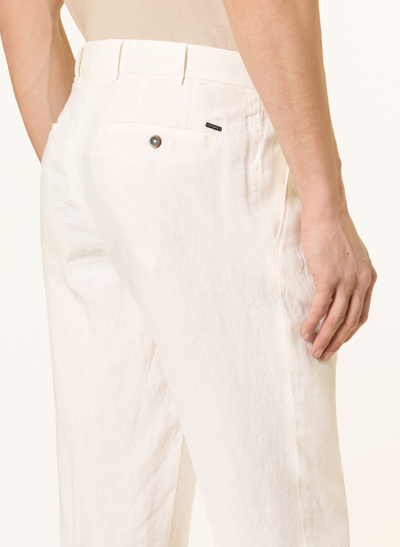 HILTL Linen-chino PRIMO Regular Fit: CREME