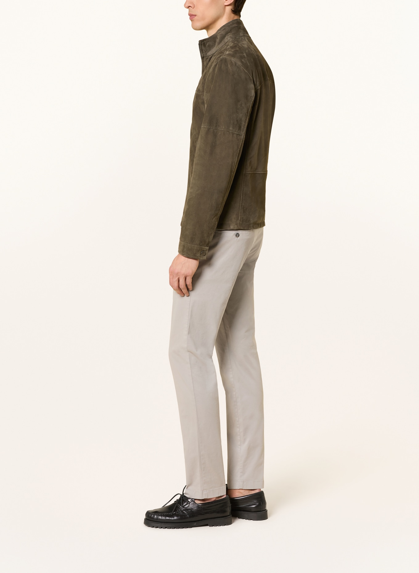 HILTL Chino Extra Slim Fit: HELLGRAU