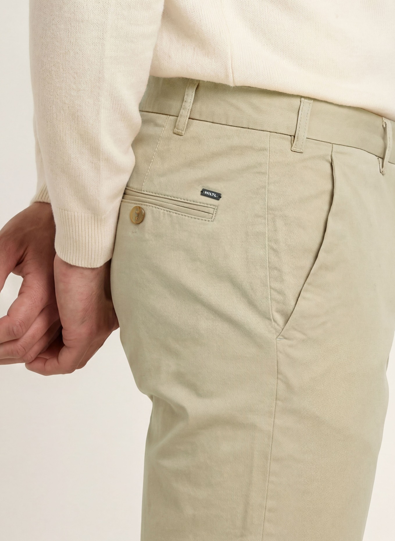 HILTL Chino Extra Slim Fit: BEIGE