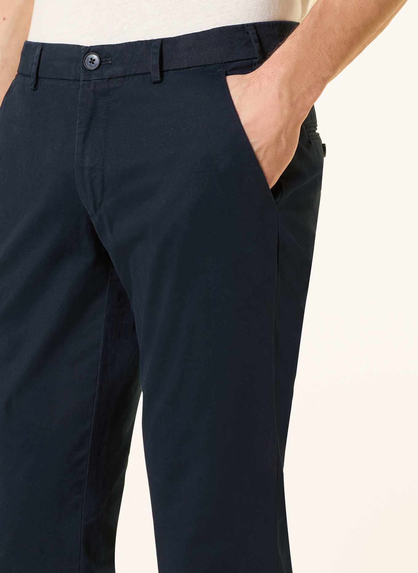 HILTL Chino Extra Slim Fit: DUNKELBLAU
