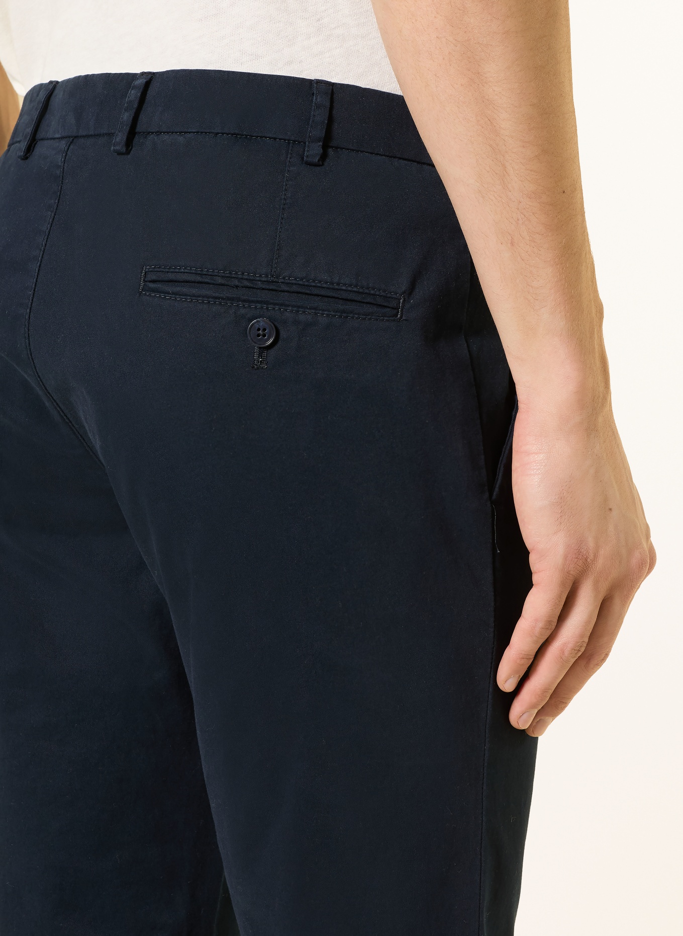 HILTL Chino Extra Slim Fit: DUNKELBLAU