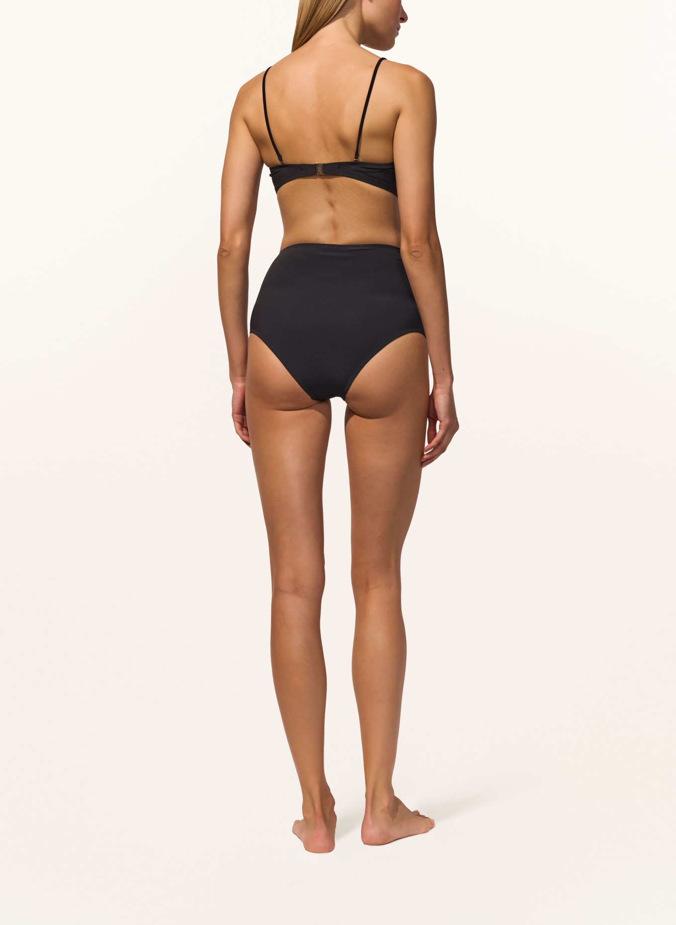 MARYAN MEHLHORN Bas de bikini taille haute SILHOUET: NOIR