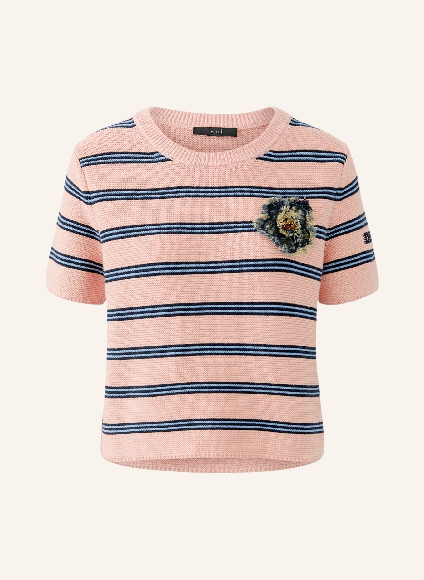 oui Strickshirt: ROSÉ / HELLBLAU / DUNKELBLAU