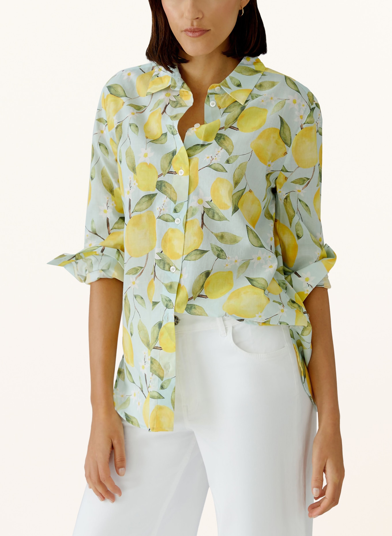oui Hemdbluse: MINT / GELB / WEISS
