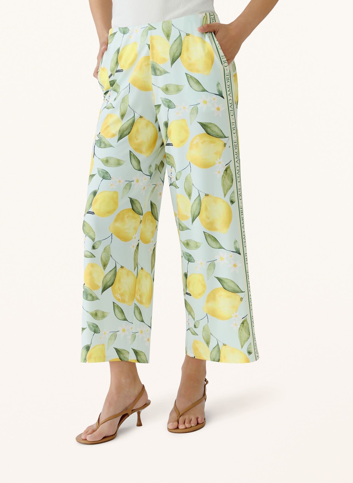 oui Jersey culottes: GREEN / YELLOW / TURQUOISE
