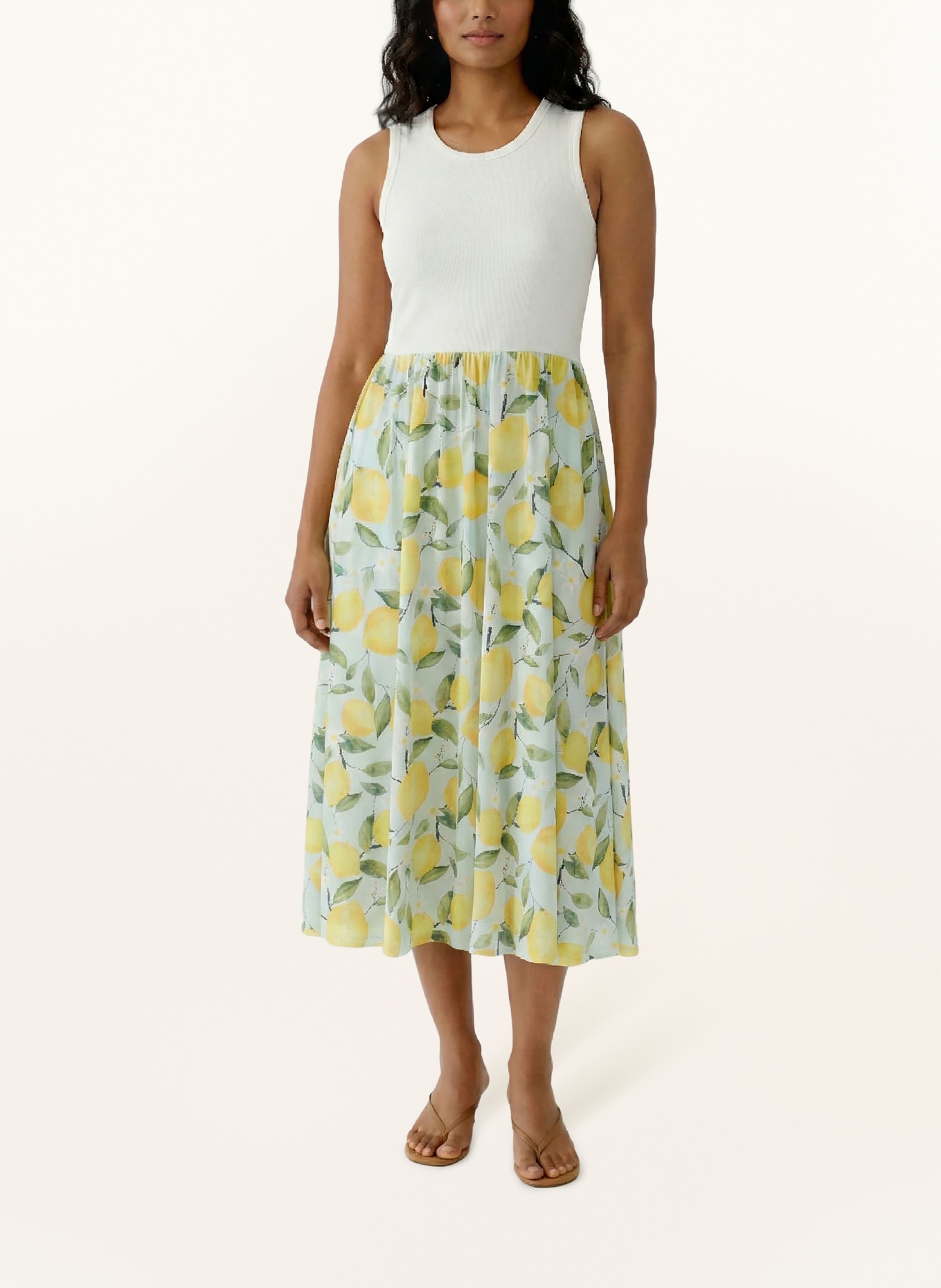 oui Kleid: WEISS / GELB / GRÜN