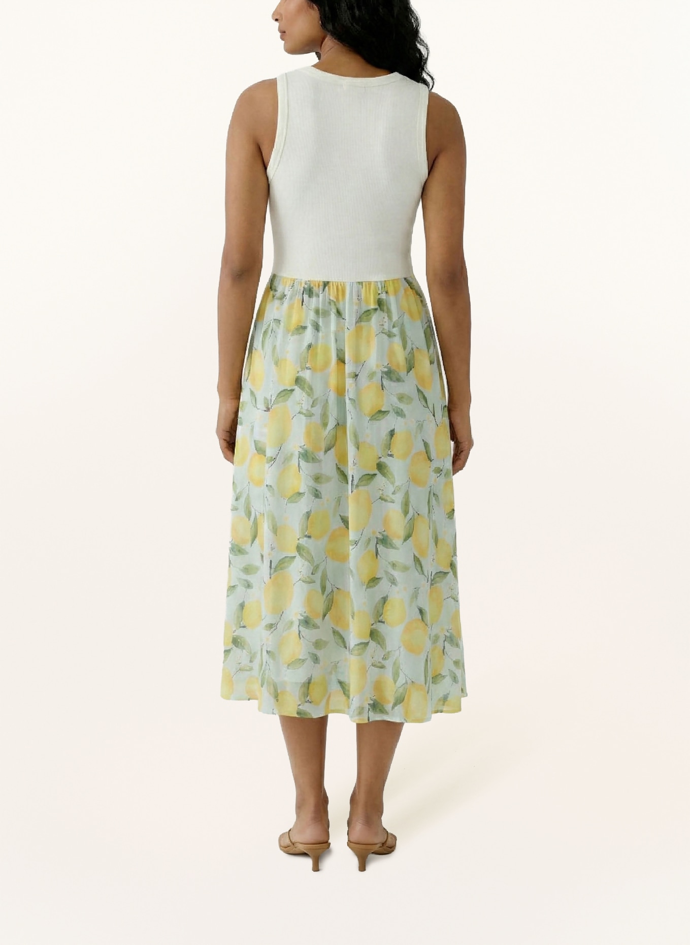 oui Kleid: WEISS / GELB / GRÜN