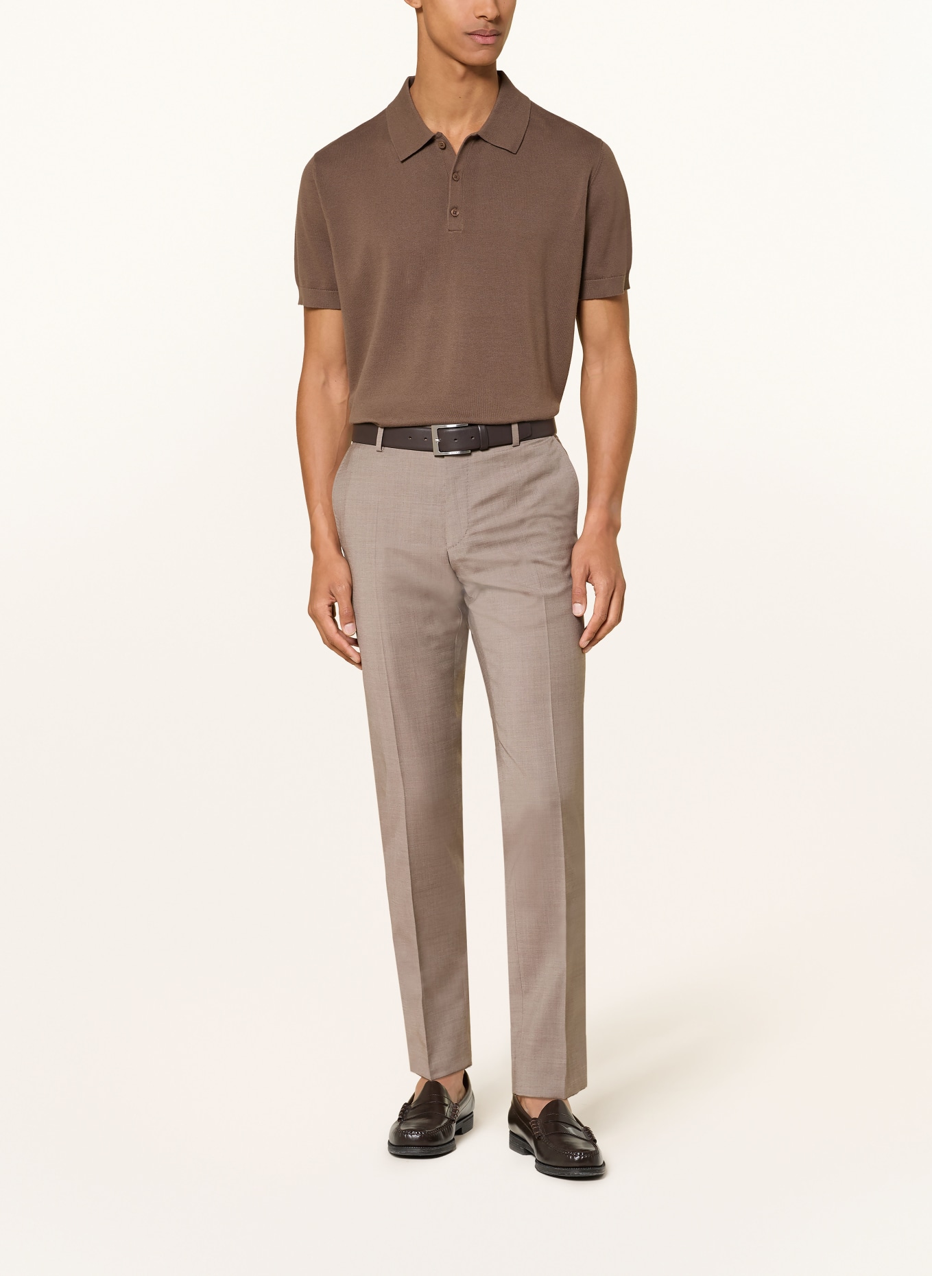 JOOP! Costume HERBY-BLAYR coupe ajustée: BEIGE