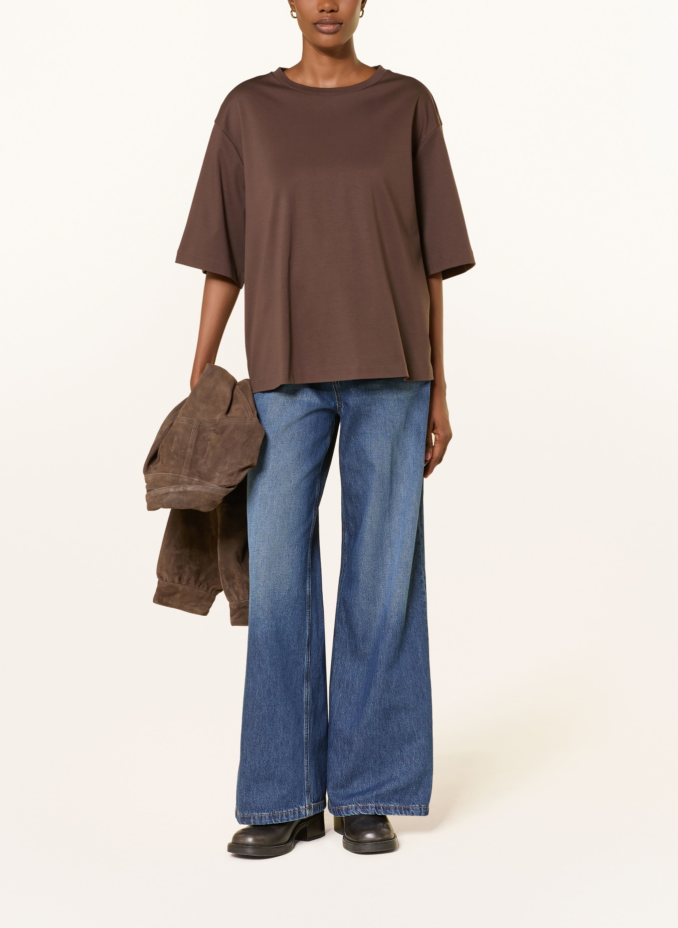 DRYKORN Oversized-Shirt PINARA: BRAUN