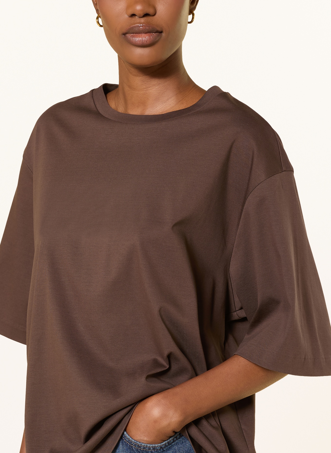 DRYKORN Oversized-Shirt PINARA: BRAUN