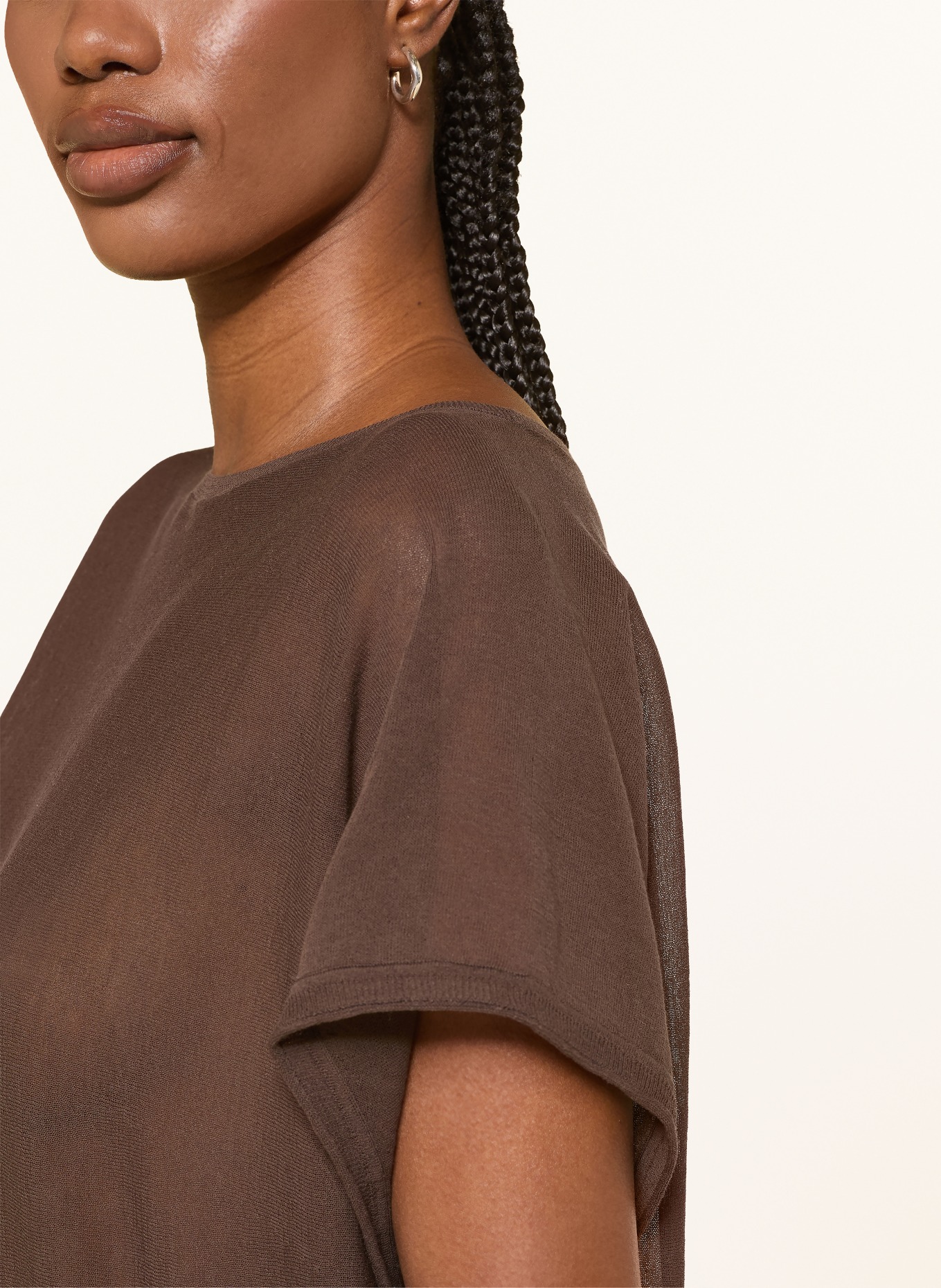DRYKORN Strickshirt GERLOTTA: DUNKELBRAUN