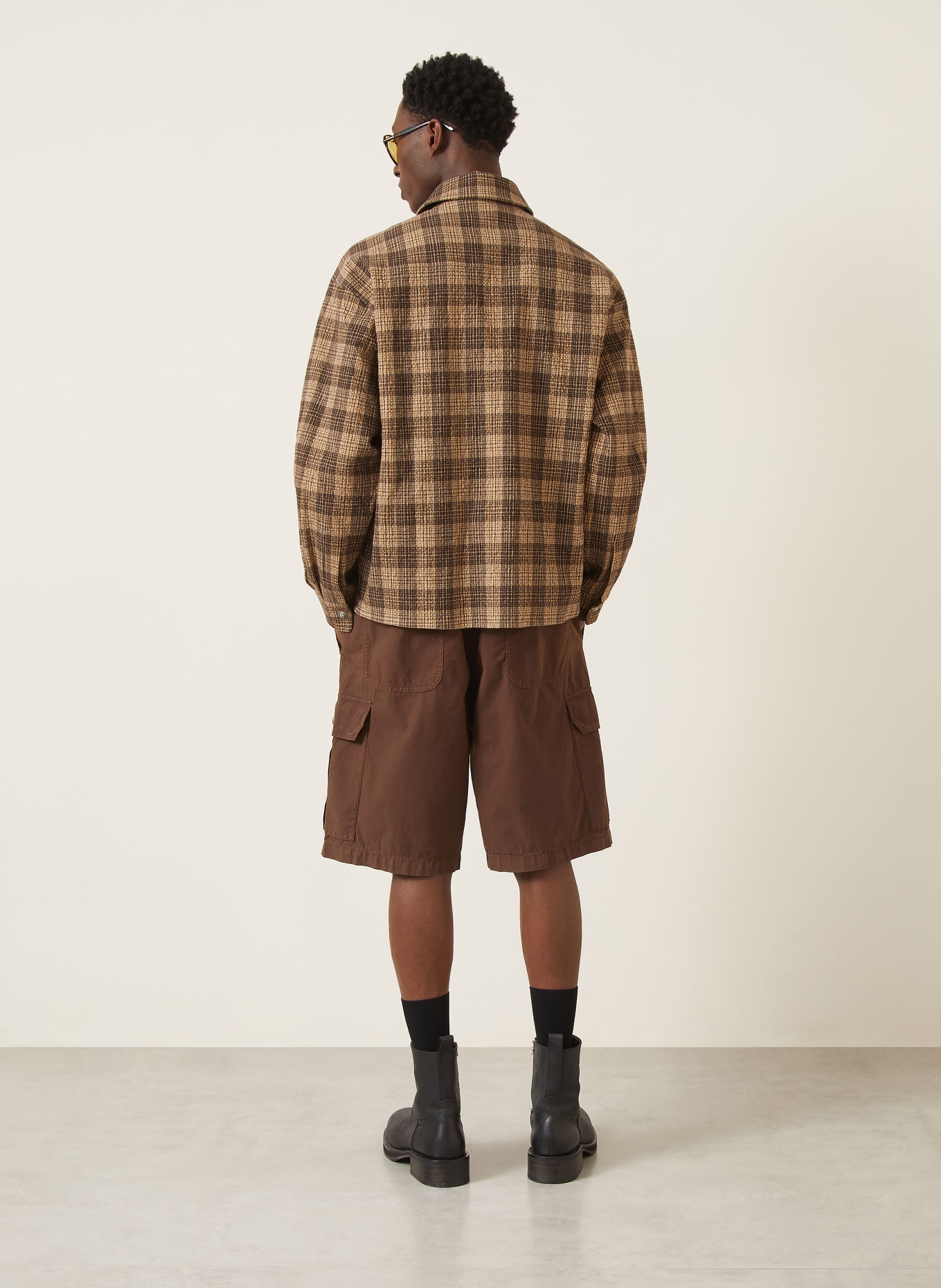Palm Angels Overshirt: HELLBRAUN / DUNKELBRAUN