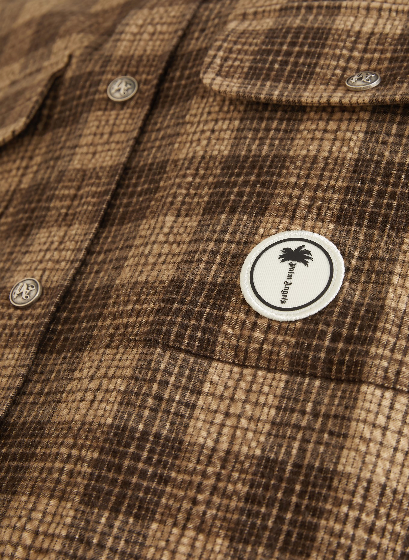 Palm Angels Overshirt: HELLBRAUN / DUNKELBRAUN