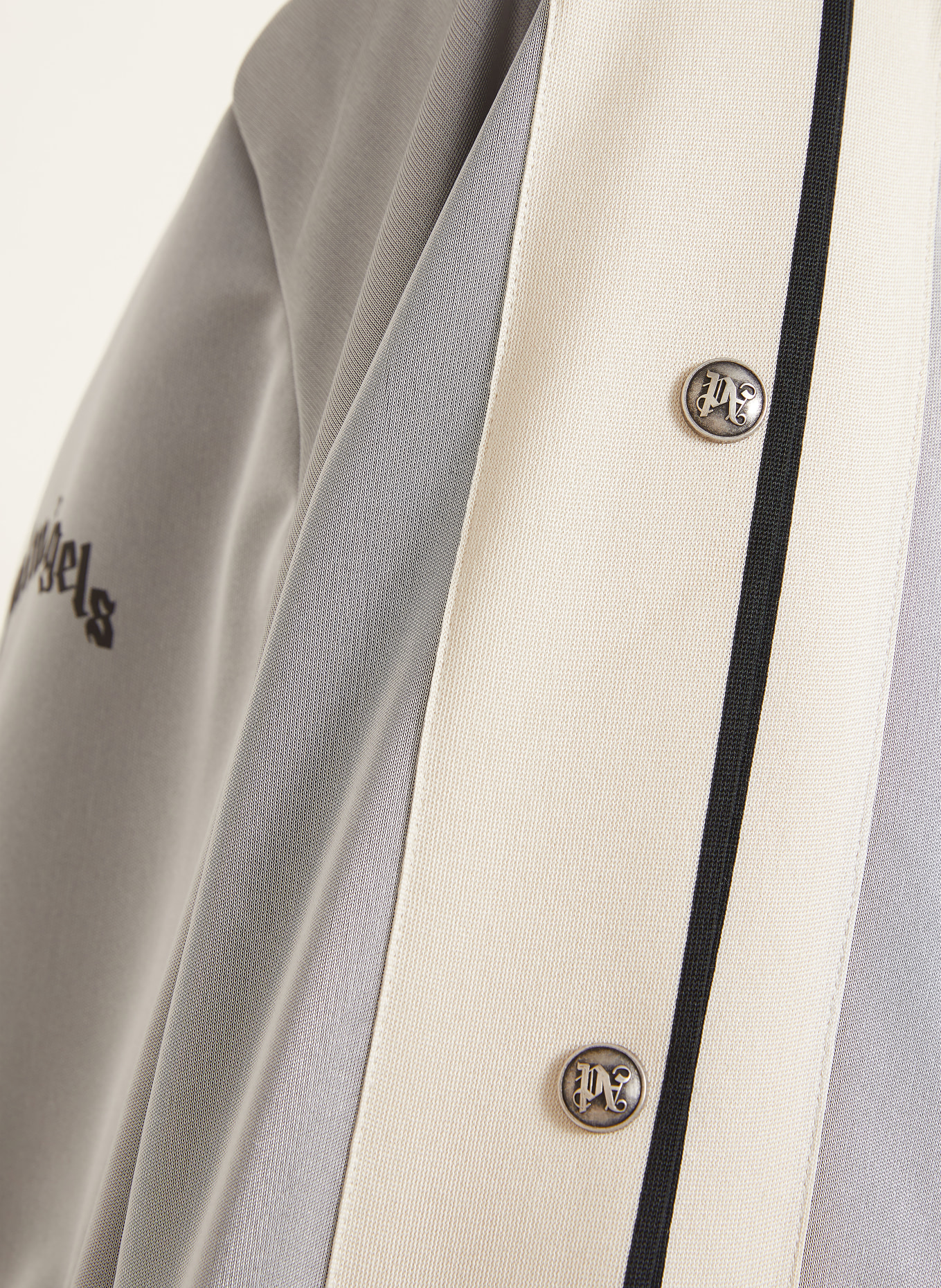 Palm Angels Sweatjacke: SILBER / CREME / SCHWARZ