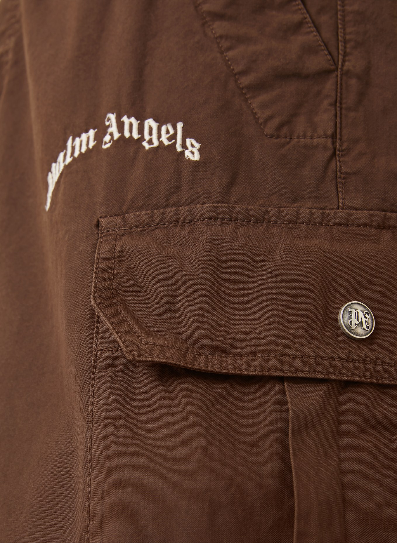 Palm Angels Kámošské kraťasy: HNĚDÁ