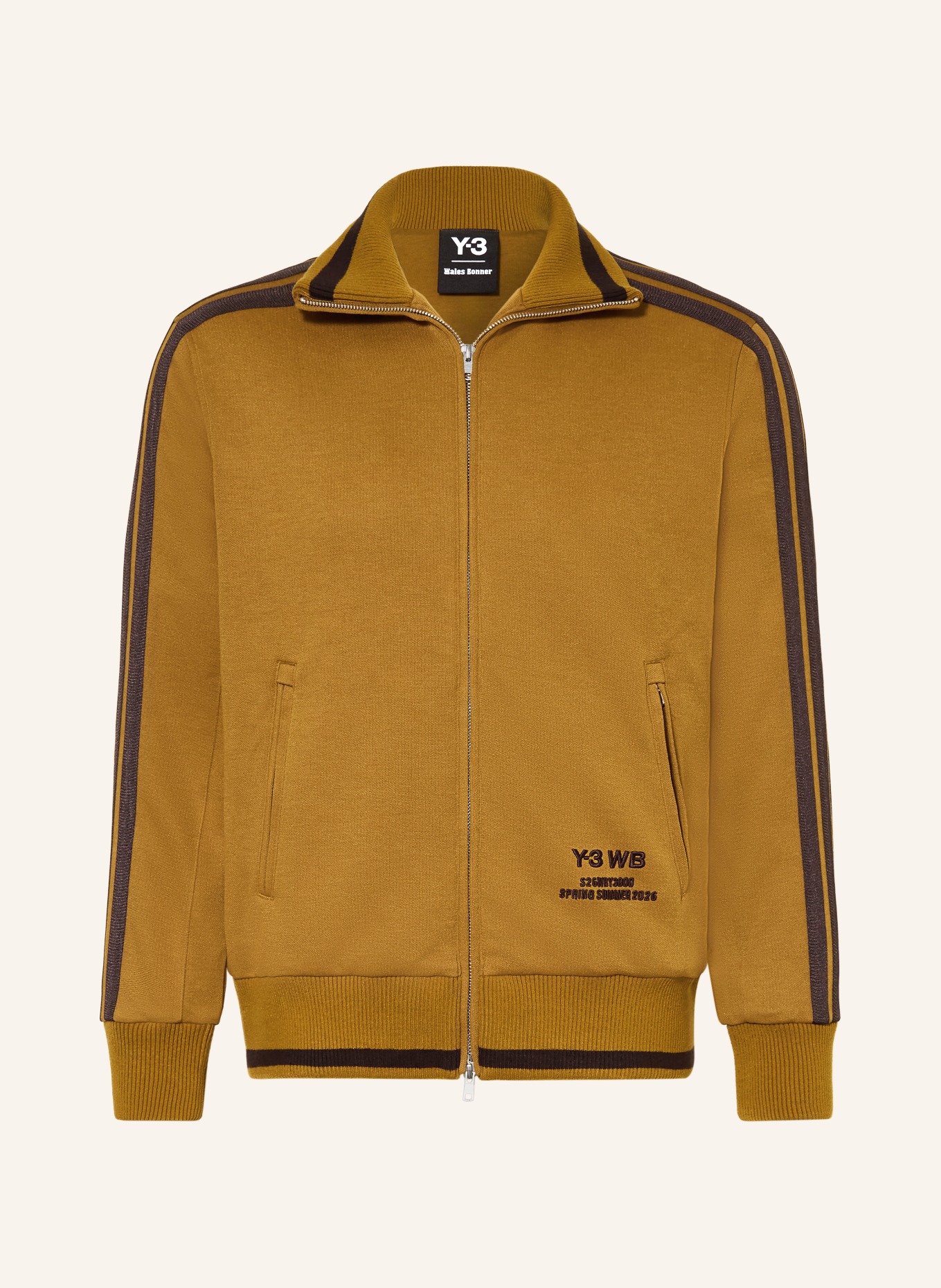Y-3 Sweatjacke WB Y3: DUNKELORANGE / DUNKELBRAUN