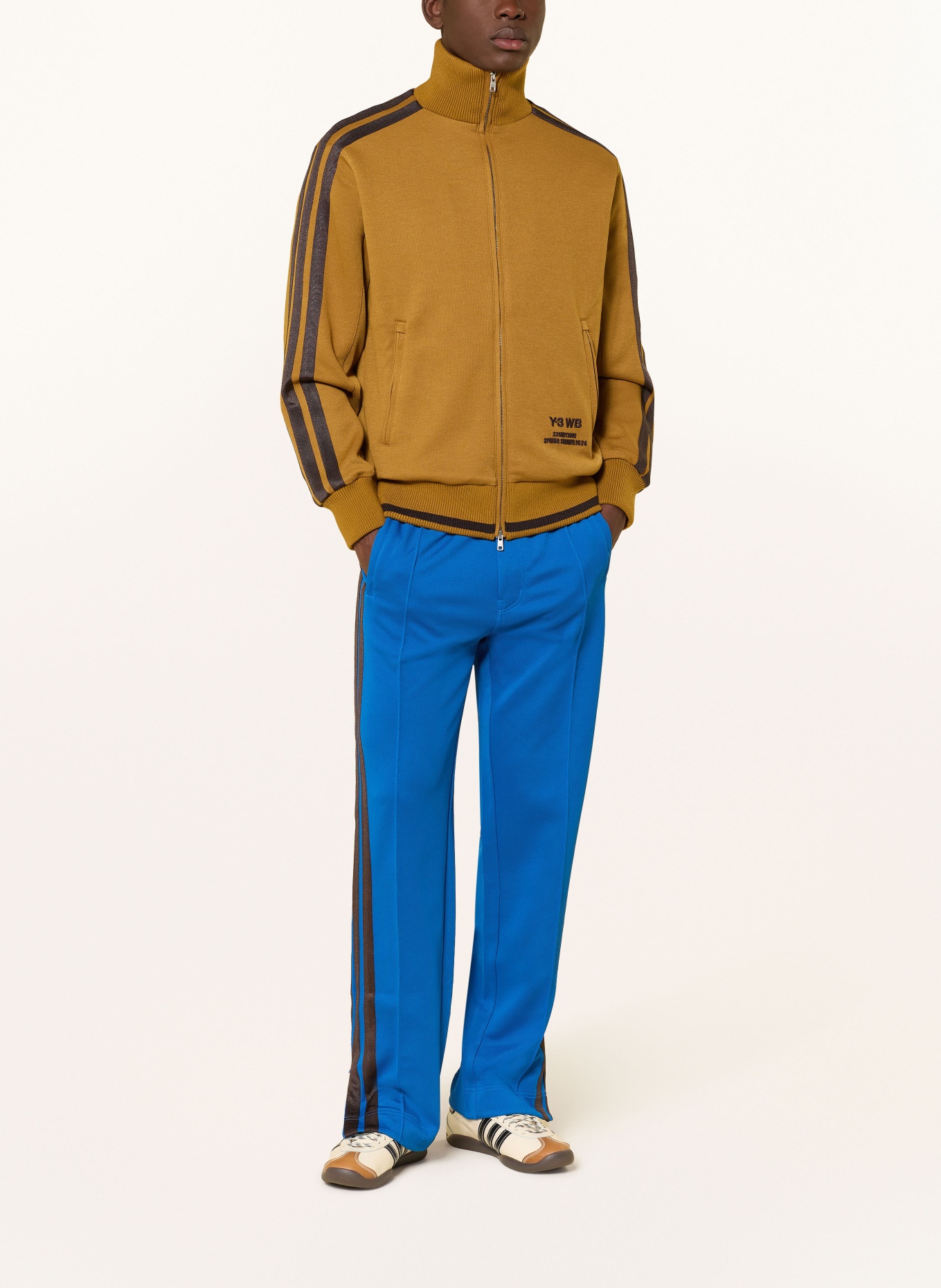 Y-3 Sweatjacke WB Y3: DUNKELORANGE / DUNKELBRAUN