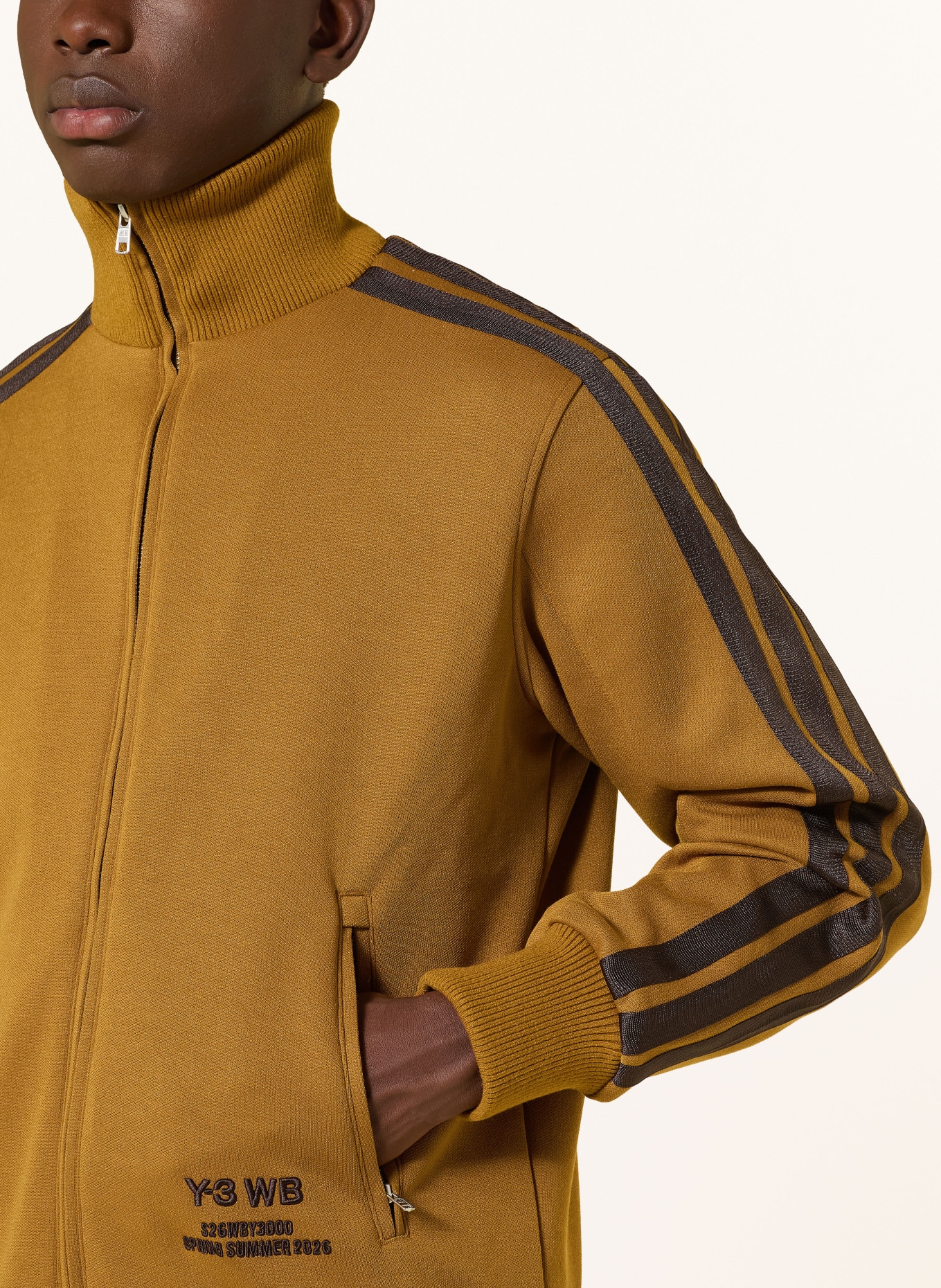 Y-3 Sweatjacke WB Y3: DUNKELORANGE / DUNKELBRAUN