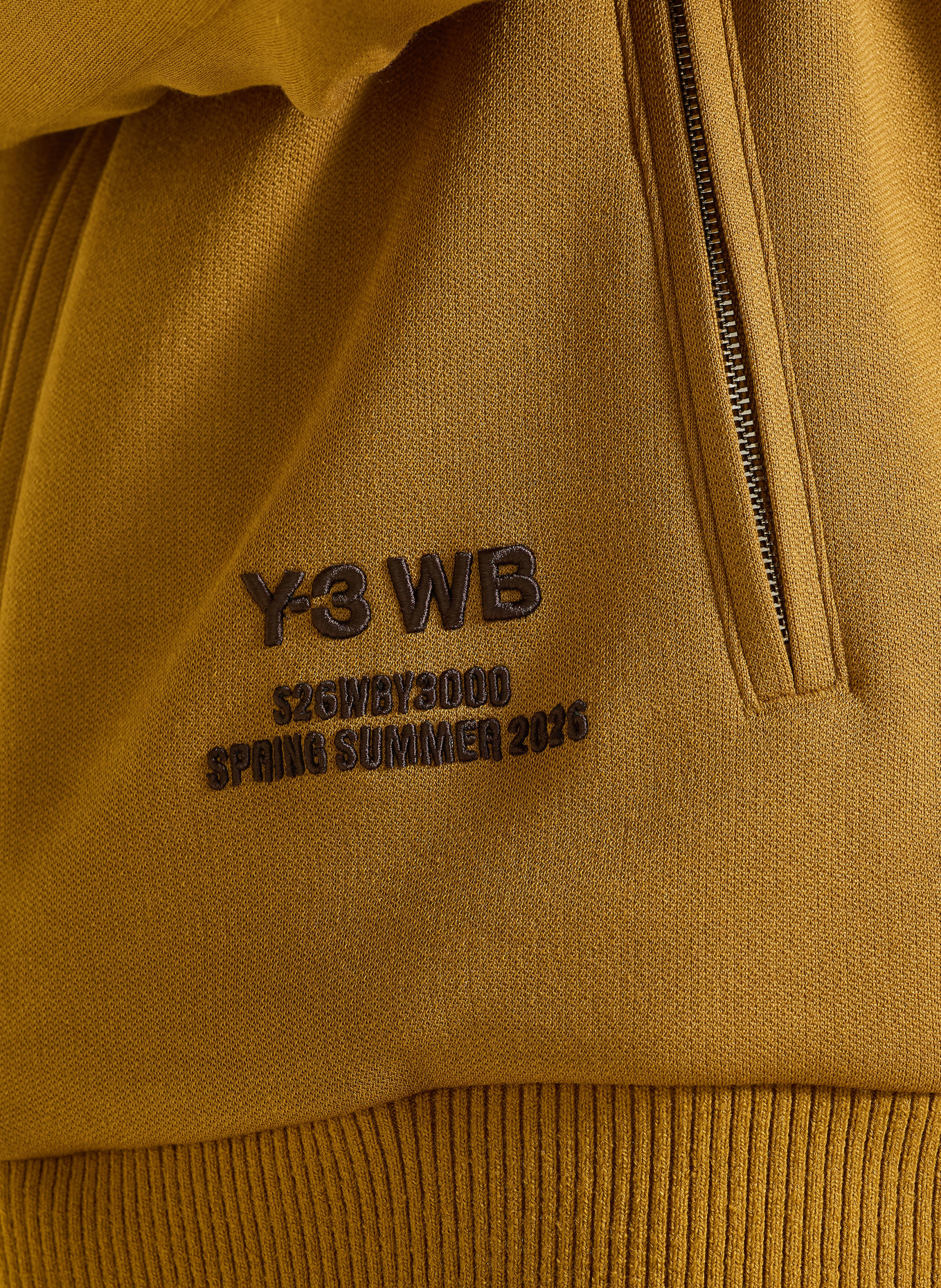 Y-3 Sweatjacke WB Y3: DUNKELORANGE / DUNKELBRAUN