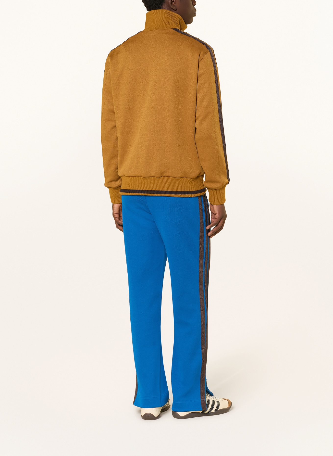 Y-3 Sweatpants WB Y3 mit Galonstreifen: BLAU / DUNKELBRAUN