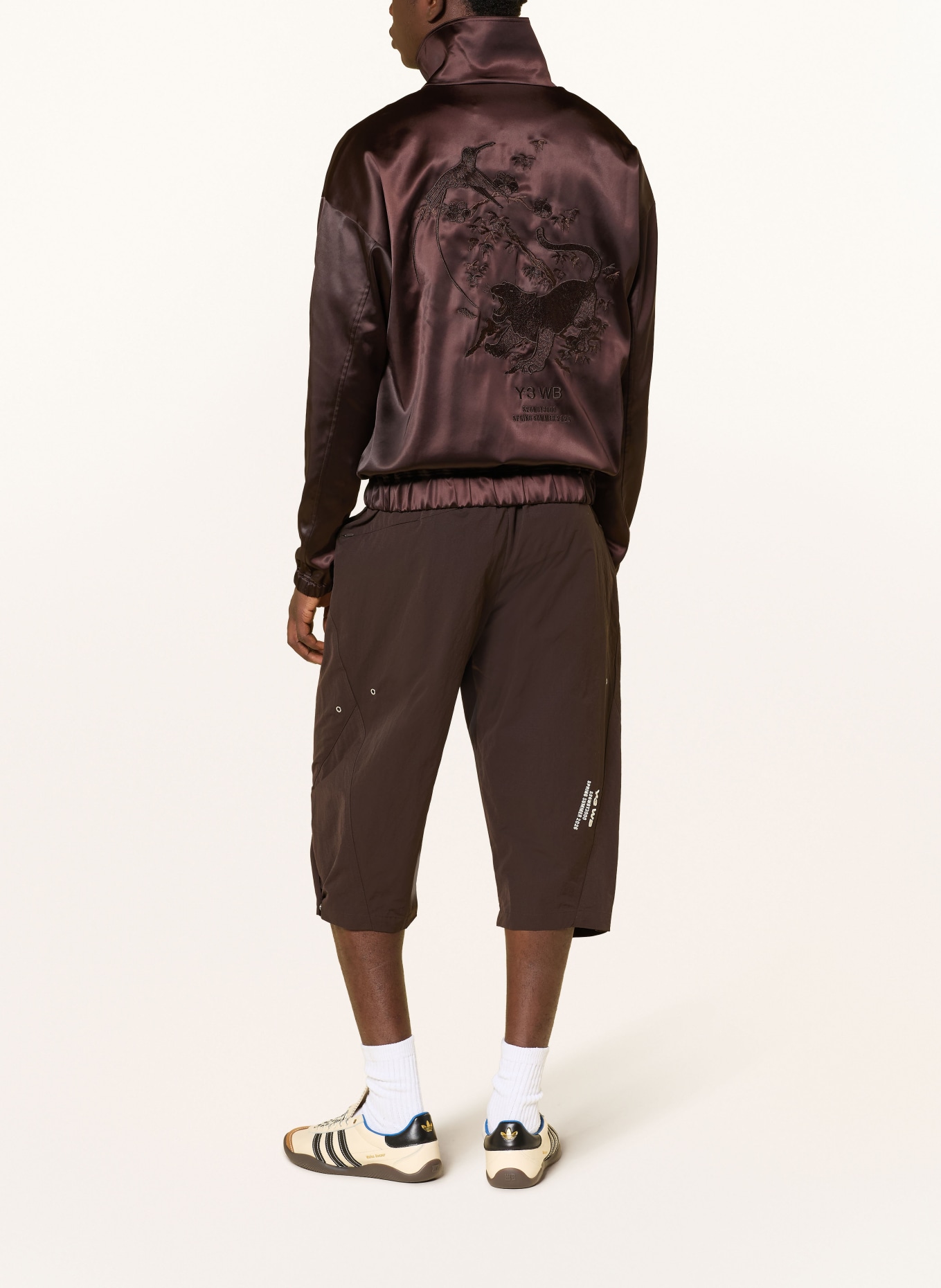 Y-3 Shorts WB Y3 RIP: DUNKELBRAUN / ECRU