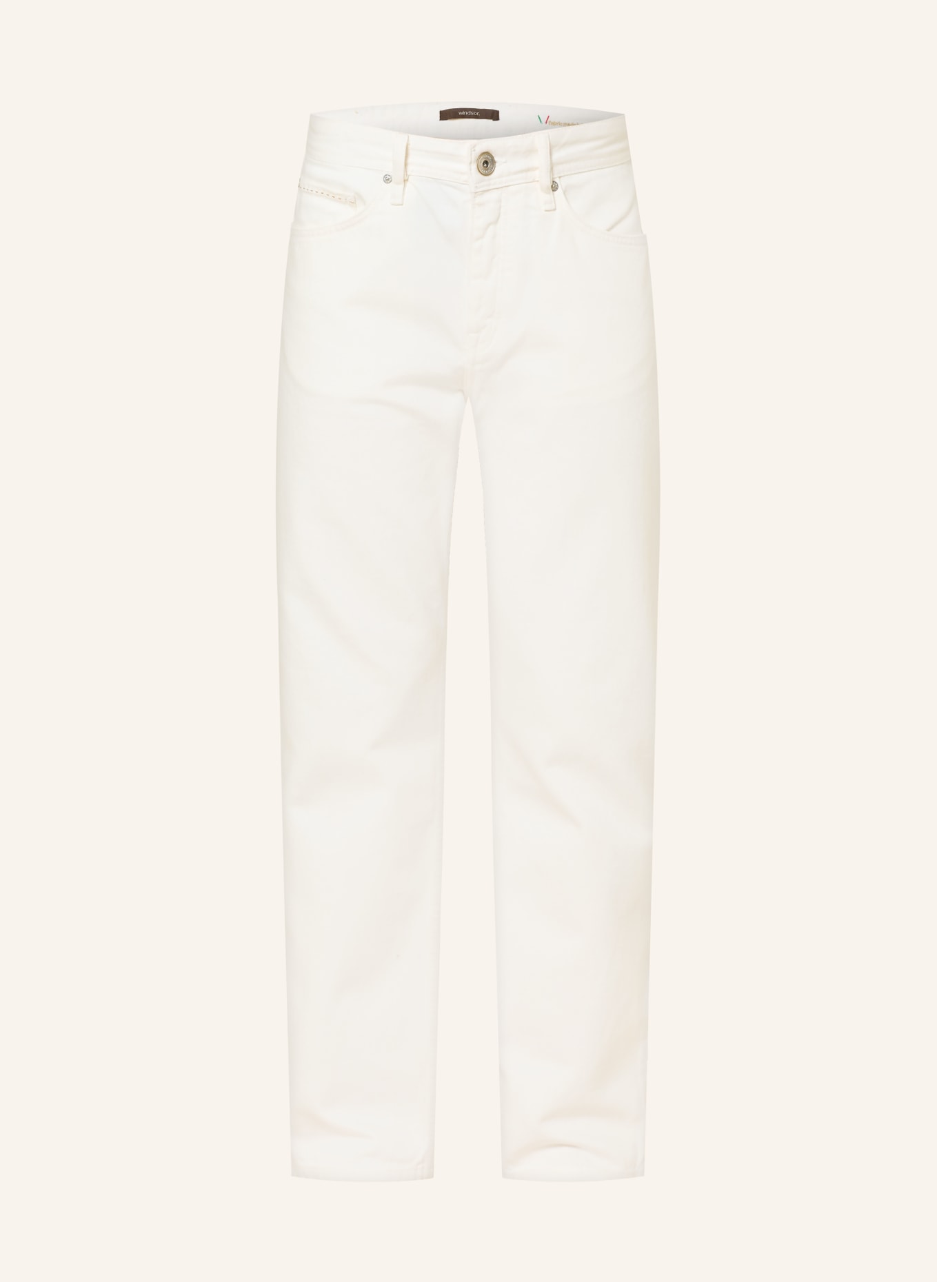 windsor. ROME Straight Fit Jeans: 100 White 100