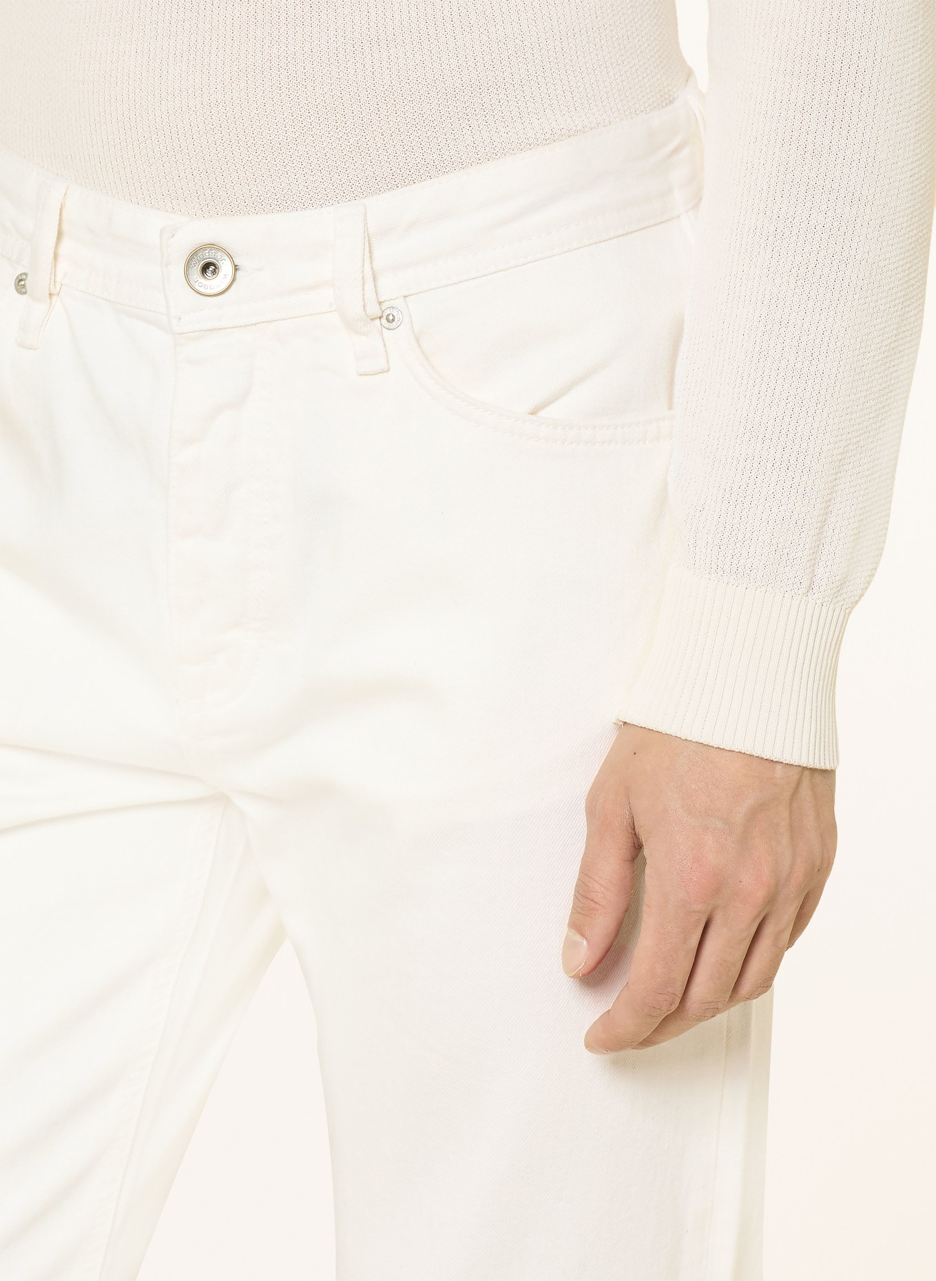 windsor. ROME Straight Fit Jeans: 100 White 100