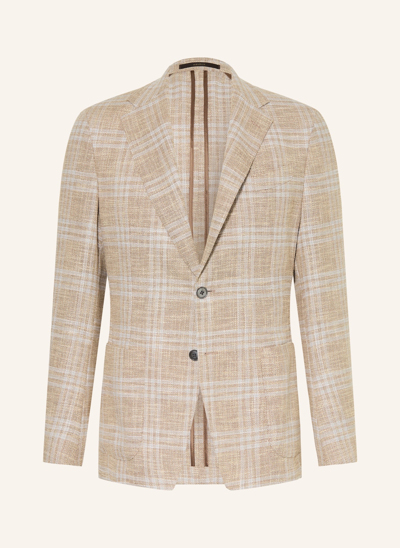 windsor. Sakko GIORNO Shaped Fit: BEIGE / HELLBLAU / WEISS
