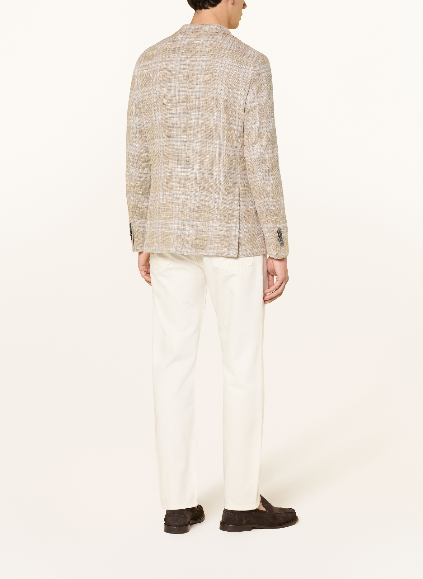 windsor. Sakko GIORNO Shaped Fit: BEIGE / HELLBLAU / WEISS