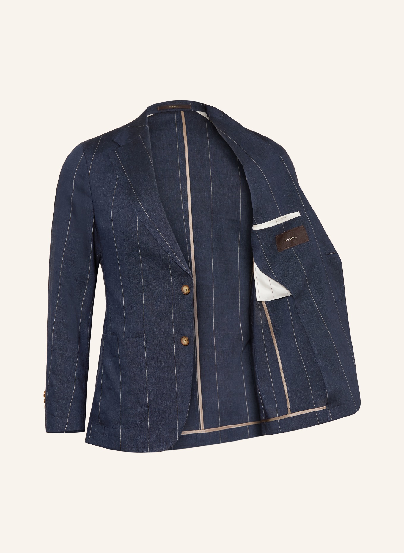 windsor. Kostymjacka GIORNO Extra Slim Fit med linne: 410 Navy 410