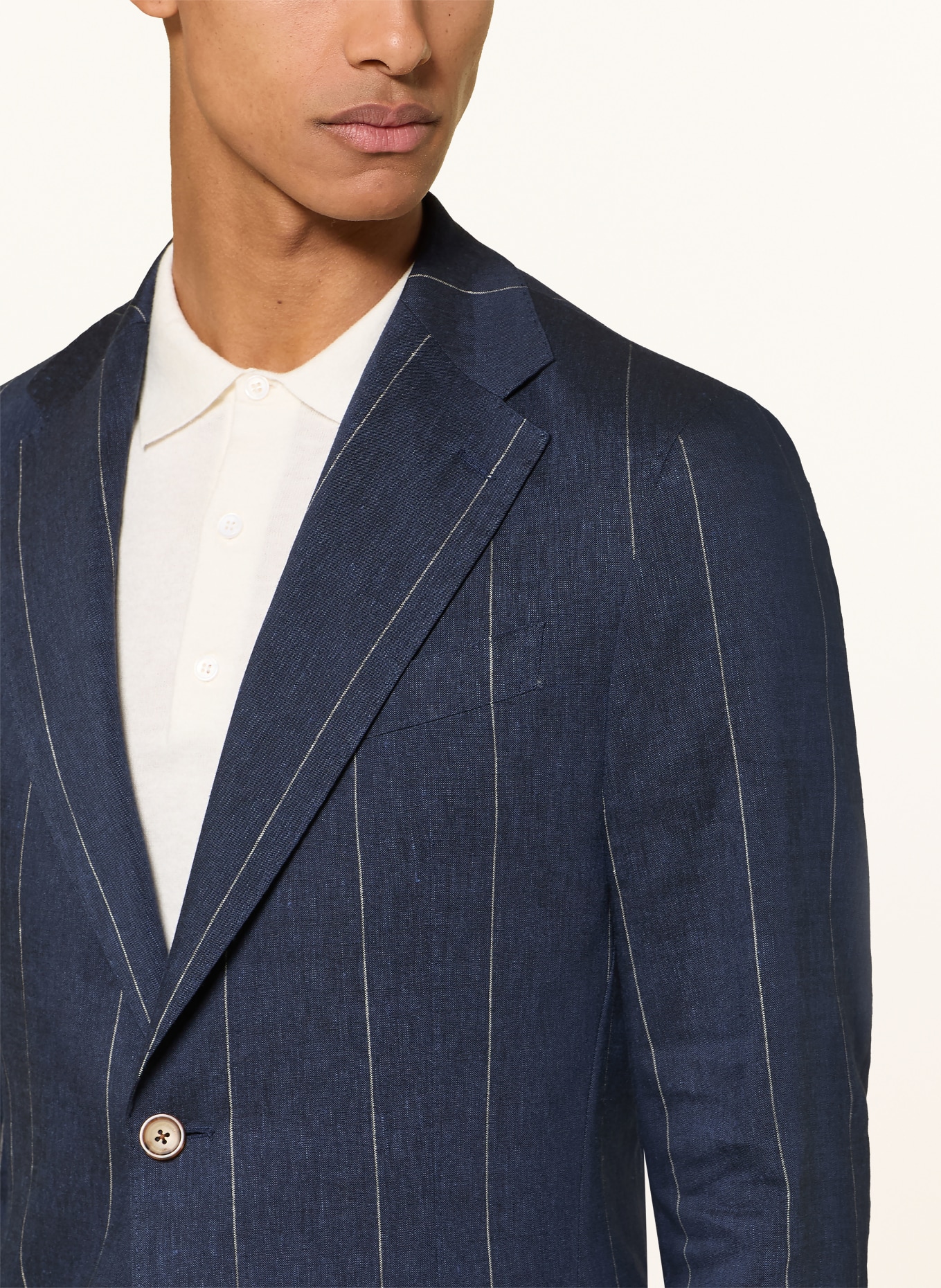 windsor. Kostymjacka GIORNO Extra Slim Fit med linne: 410 Navy 410
