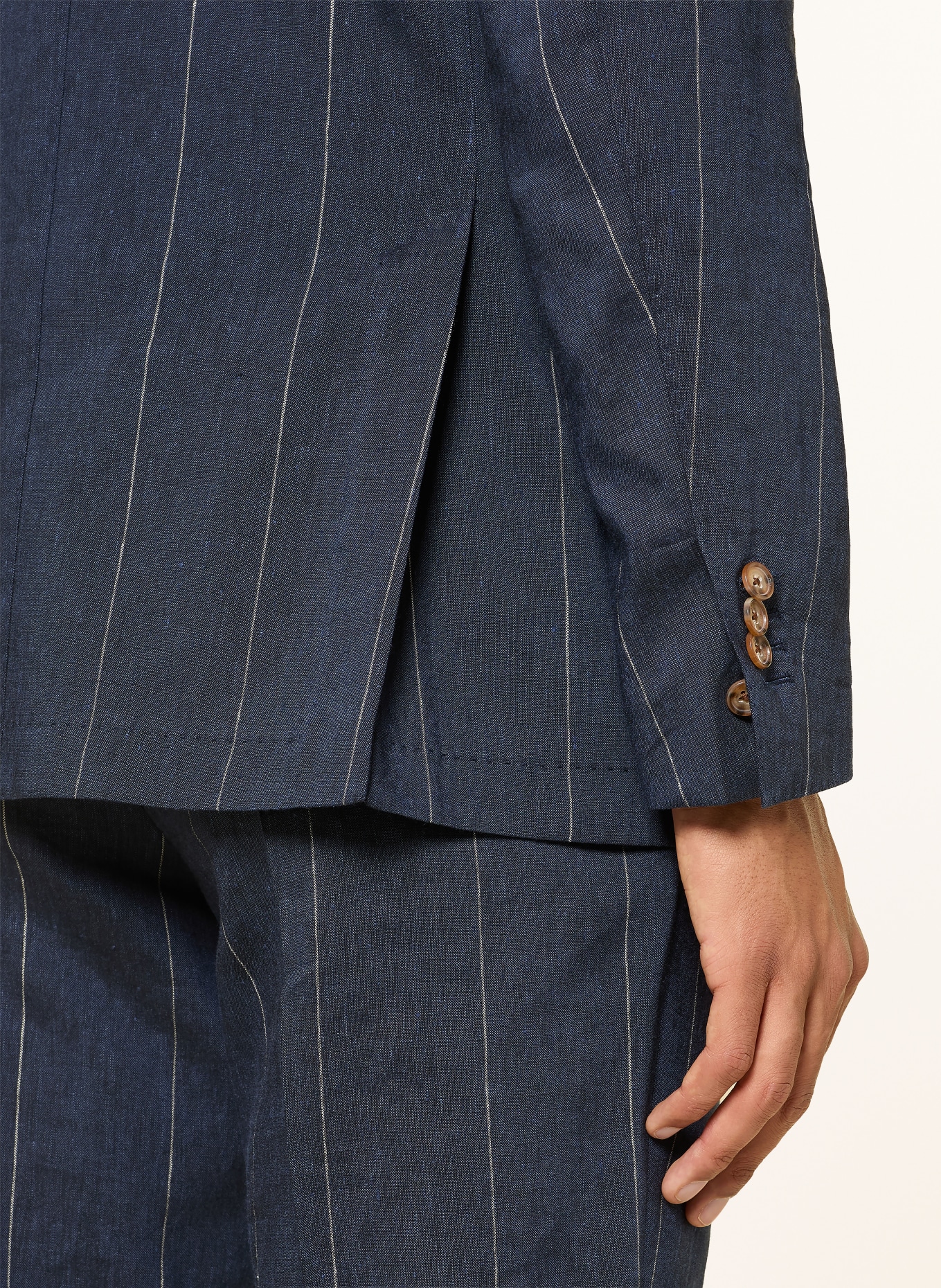 windsor. Kostymjacka GIORNO Extra Slim Fit med linne: 410 Navy 410