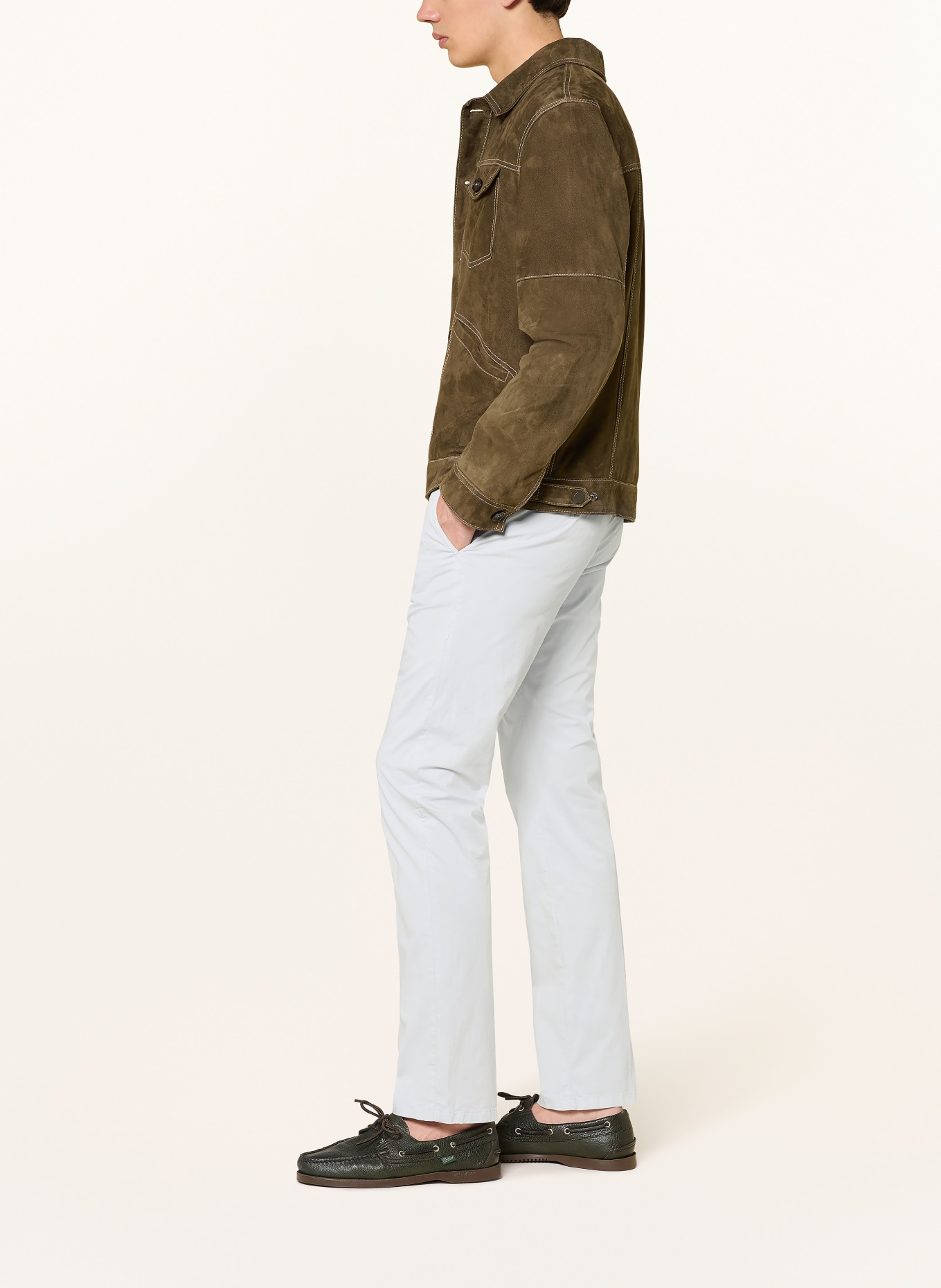 windsor. Chino CINO Extra Slim Fit: LYSEGRÅ
