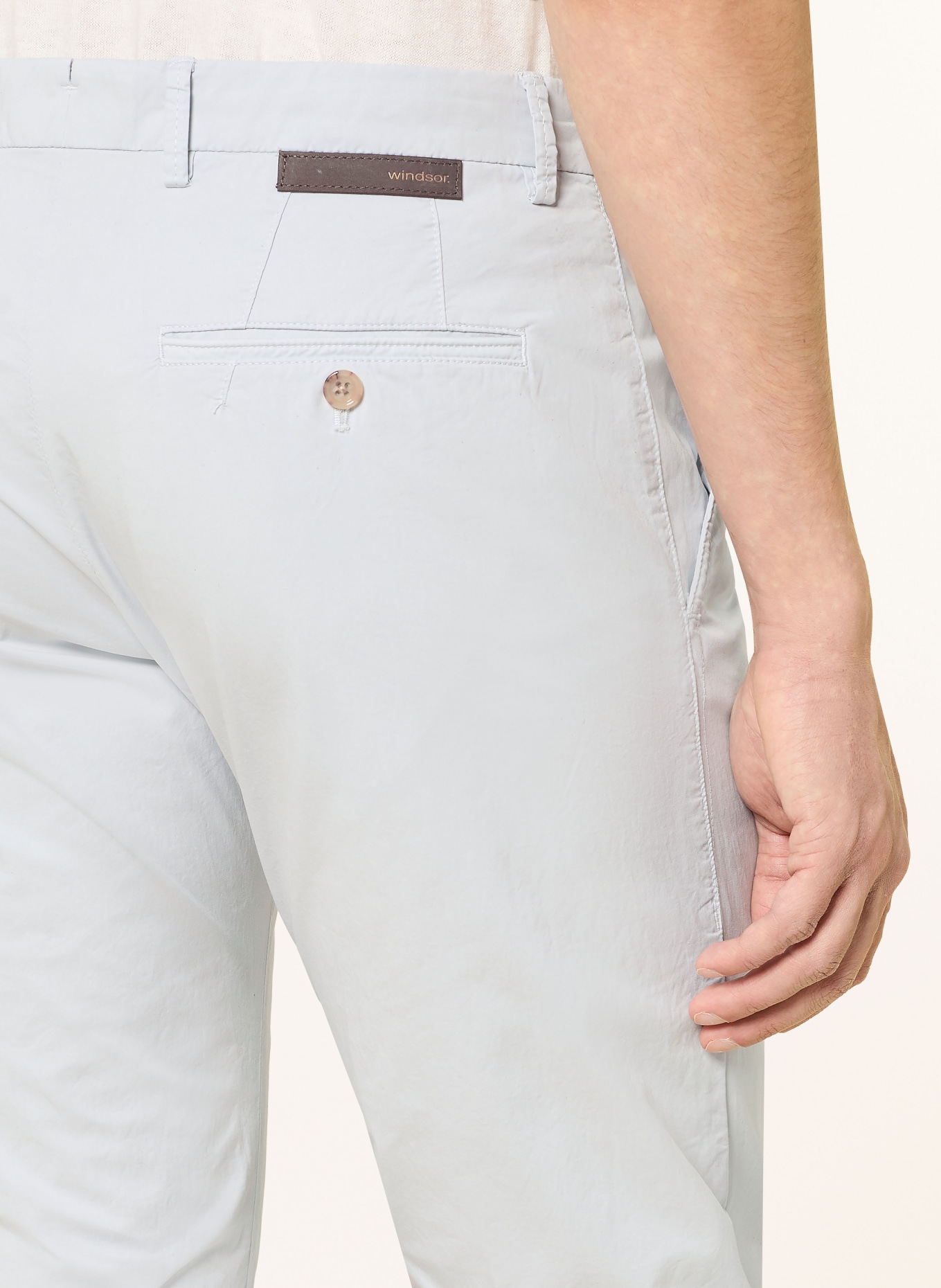 windsor. Chino CINO Extra Slim Fit: LYSEGRÅ