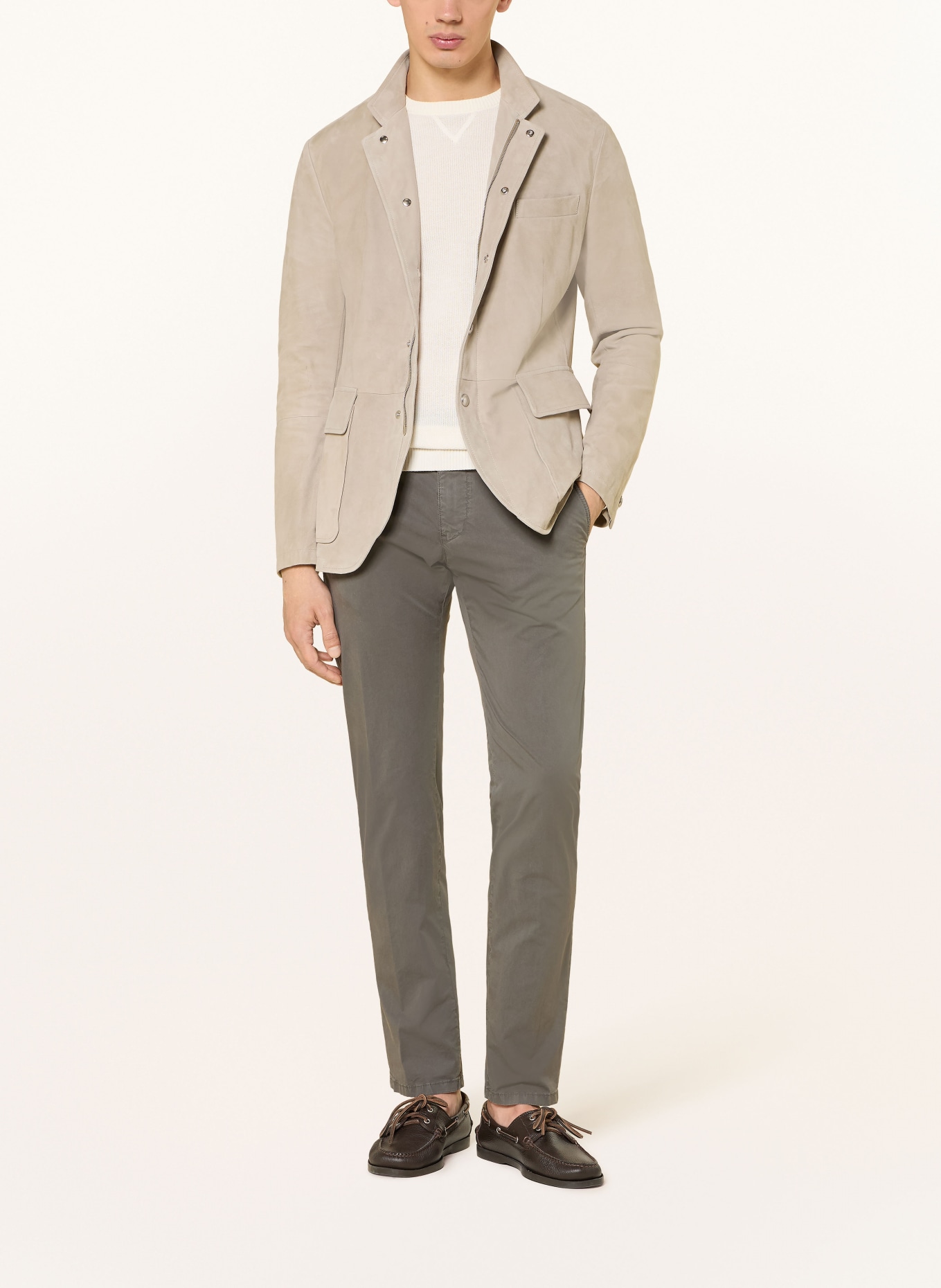 windsor. CINO Extra Slim Fit Chinos: DARK GRAY
