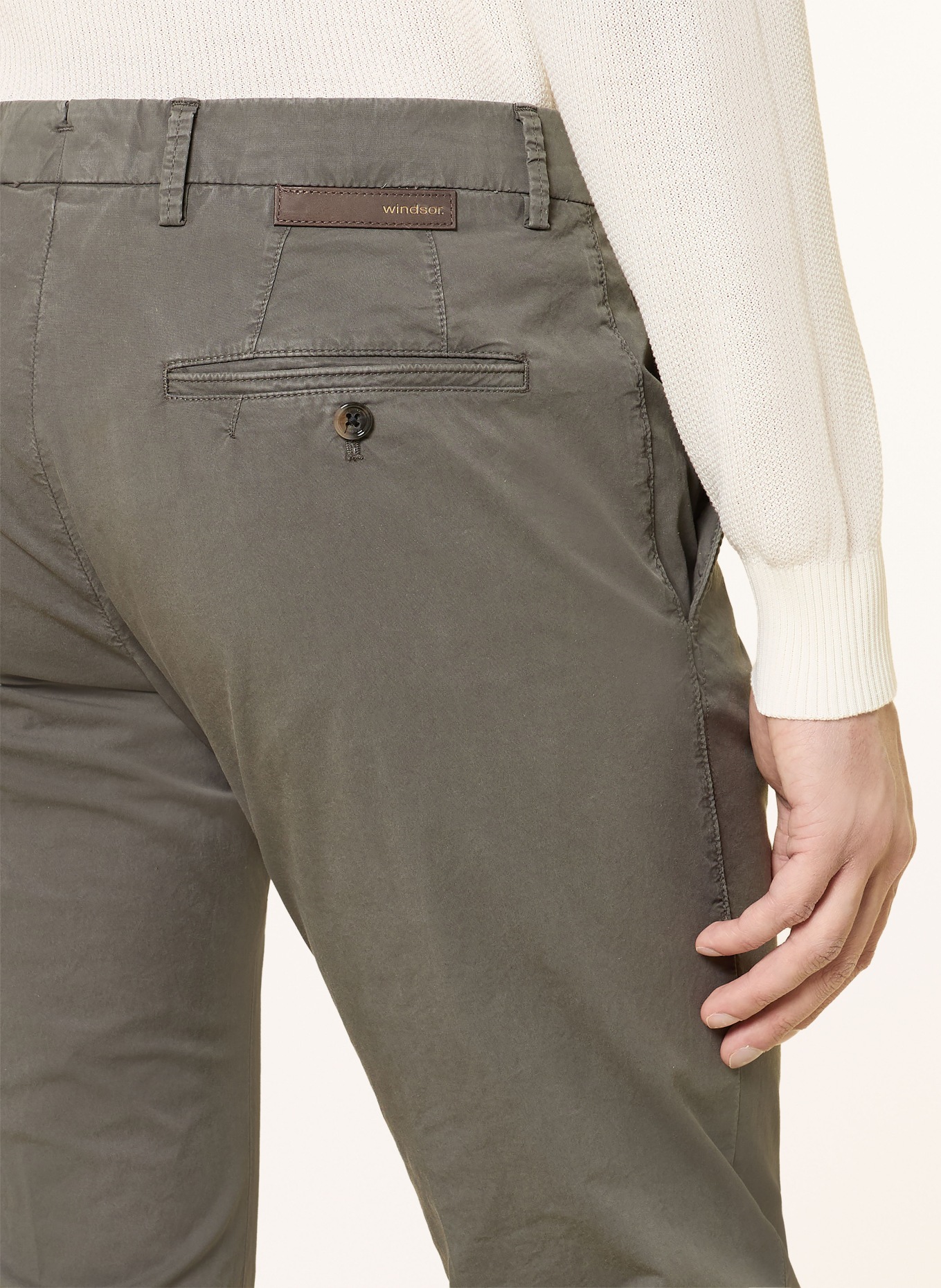 windsor. CINO Extra Slim Fit Chinos: DARK GRAY