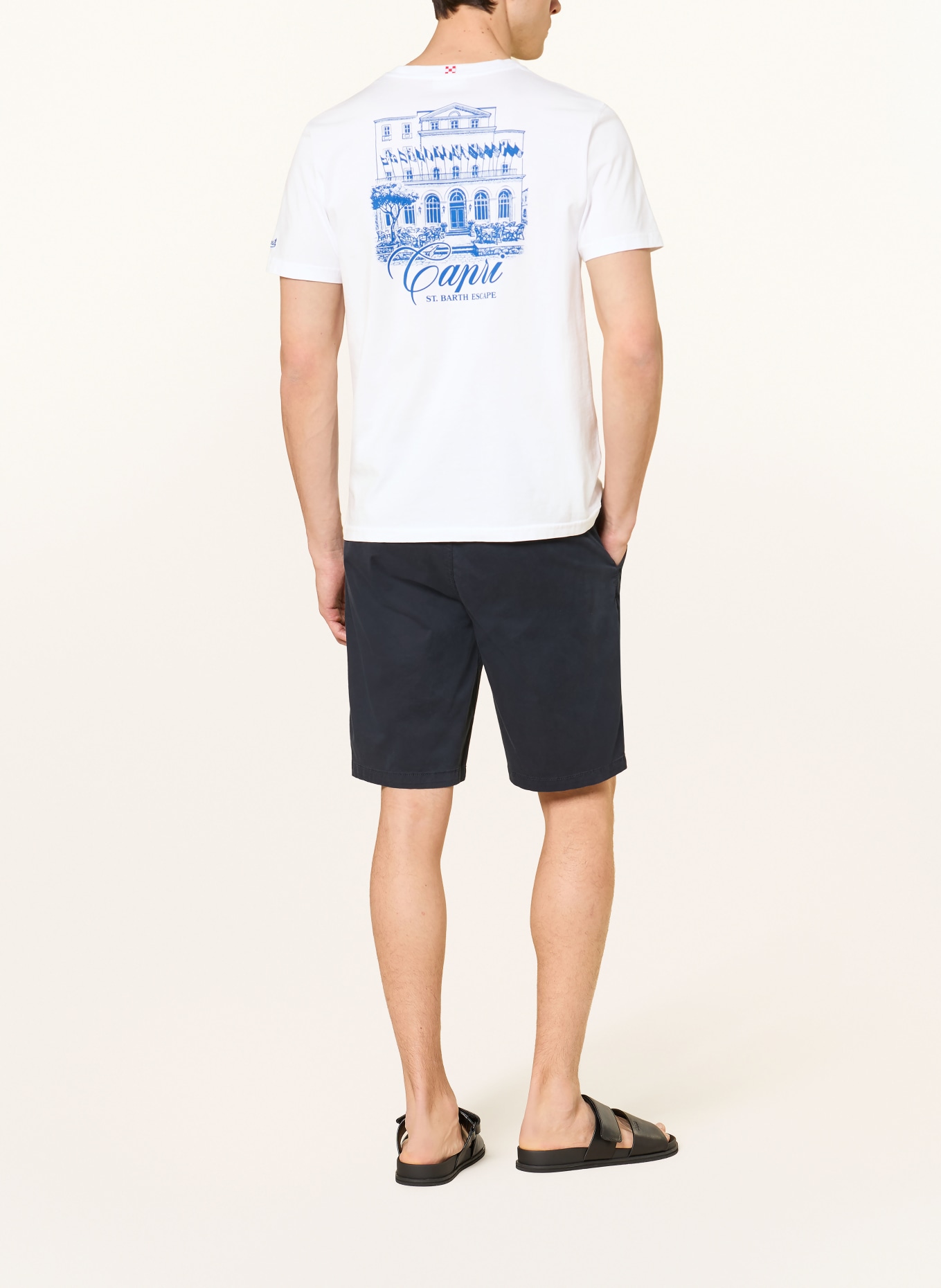 MC2 SAINT BARTH PORTLAND T-shirt: WHITE / BLUE
