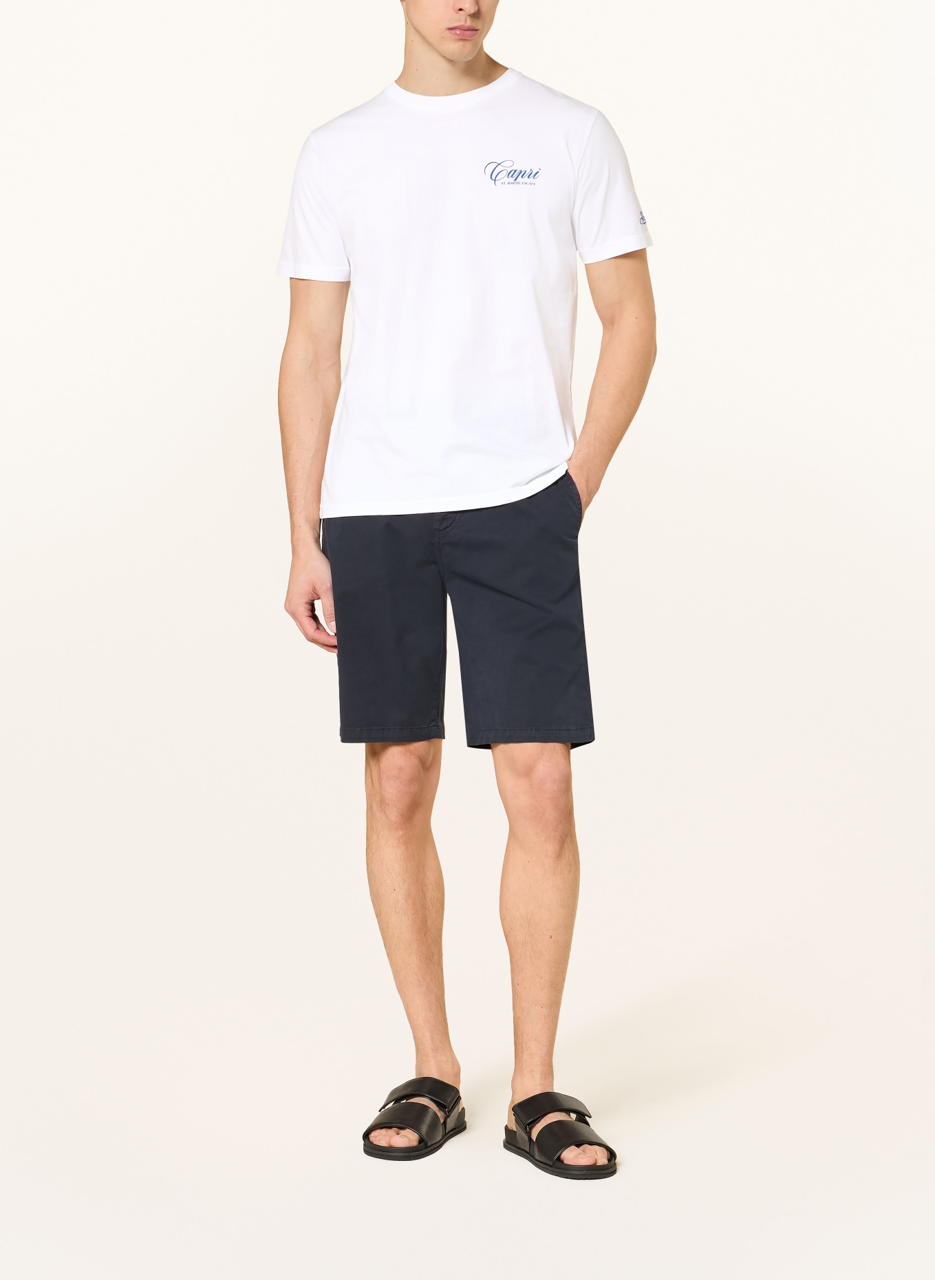 MC2 SAINT BARTH PORTLAND T-shirt: WHITE / BLUE