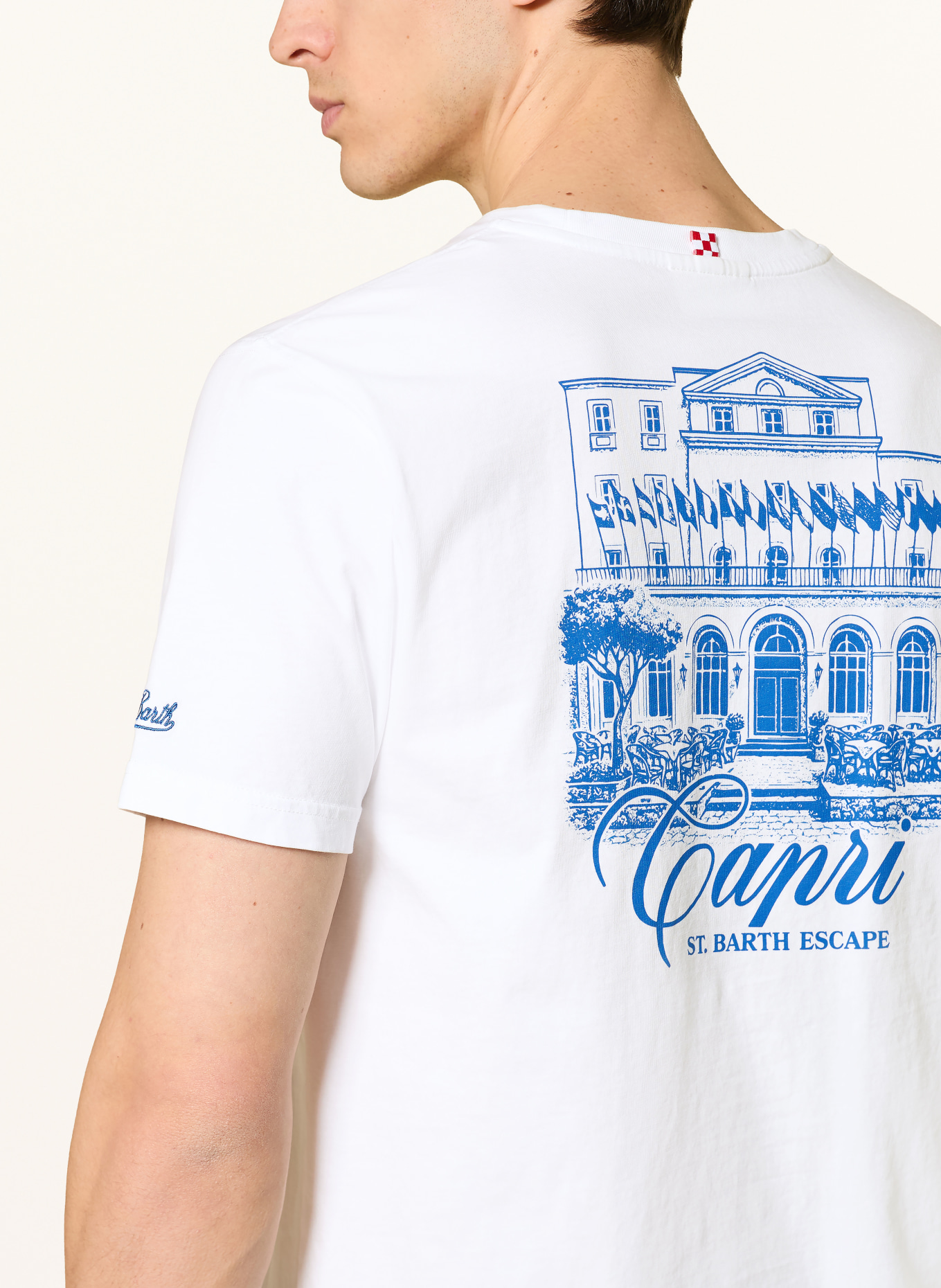 MC2 SAINT BARTH PORTLAND T-shirt: WHITE / BLUE