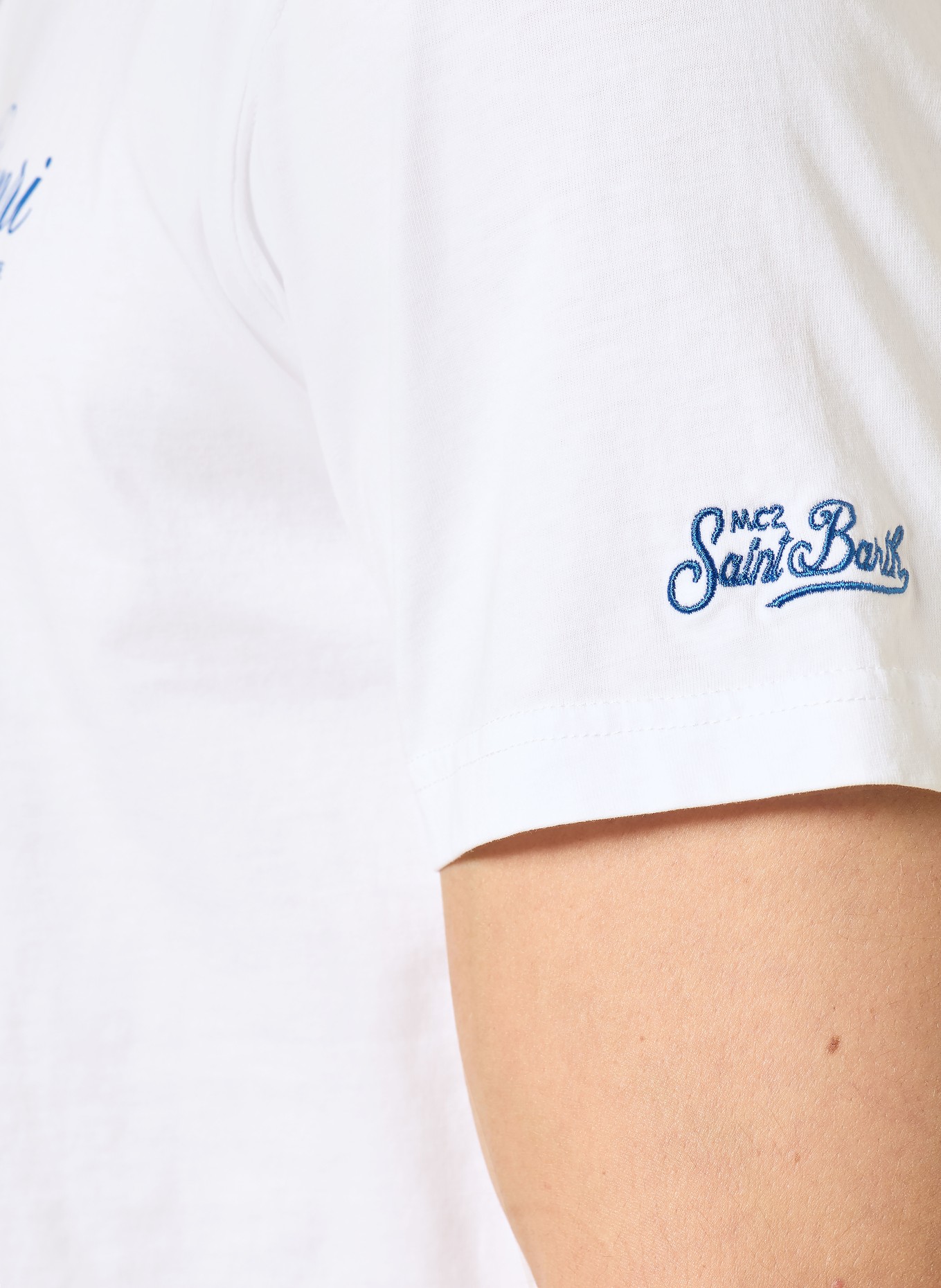 MC2 SAINT BARTH PORTLAND T-shirt: WHITE / BLUE