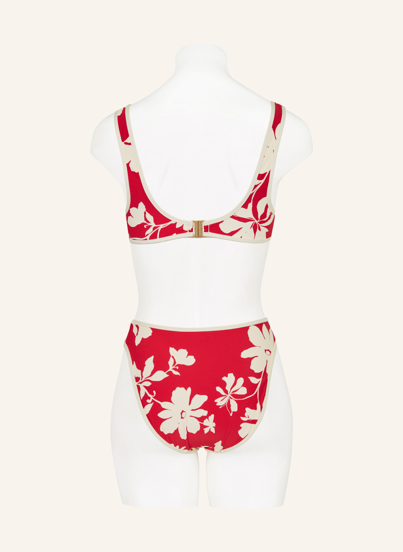 SEAFOLLY Bralette-Bikini-Top MAYFLOWER: ROT / CREME