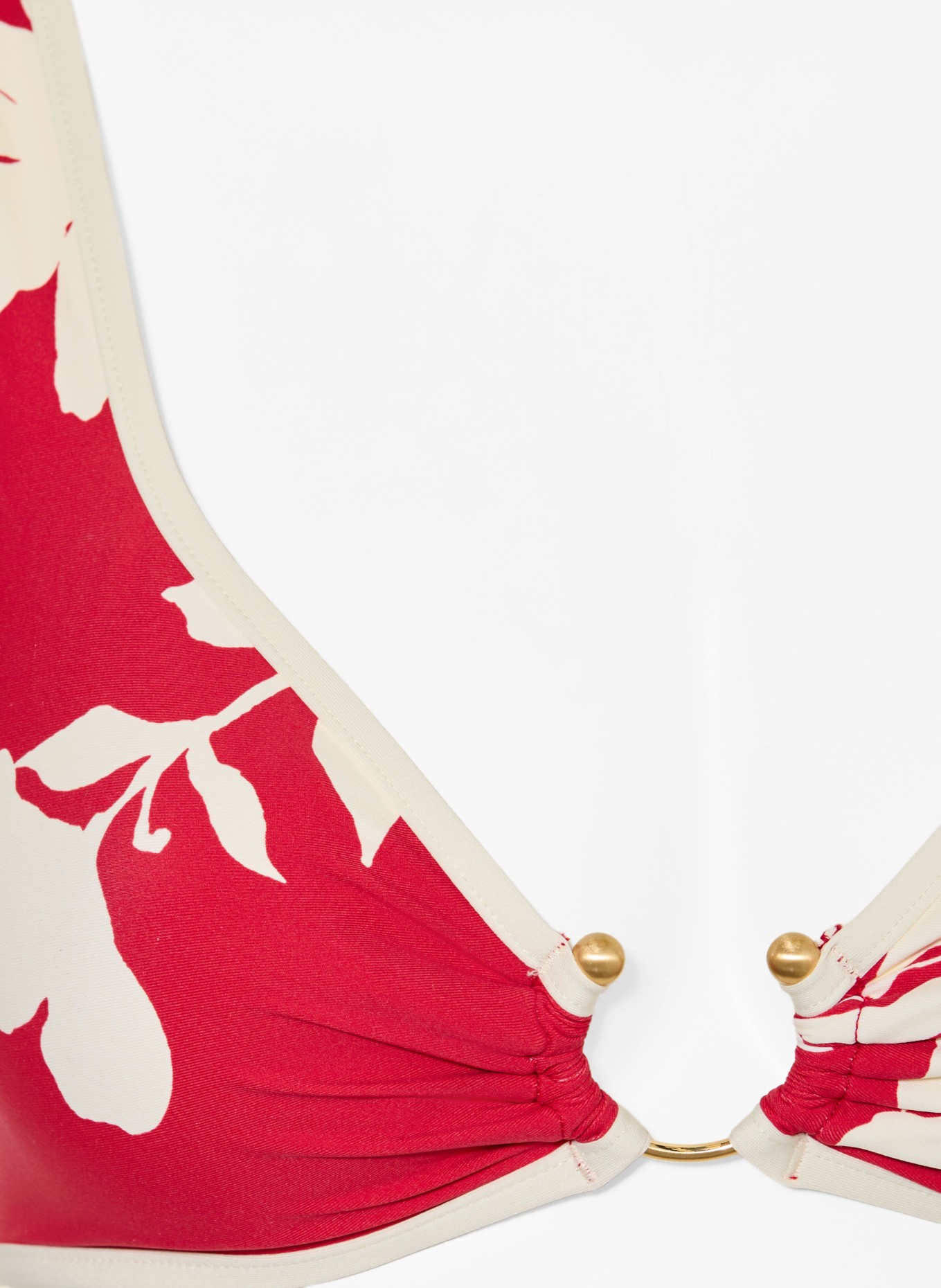 SEAFOLLY Bralette-Bikini-Top MAYFLOWER: ROT / CREME