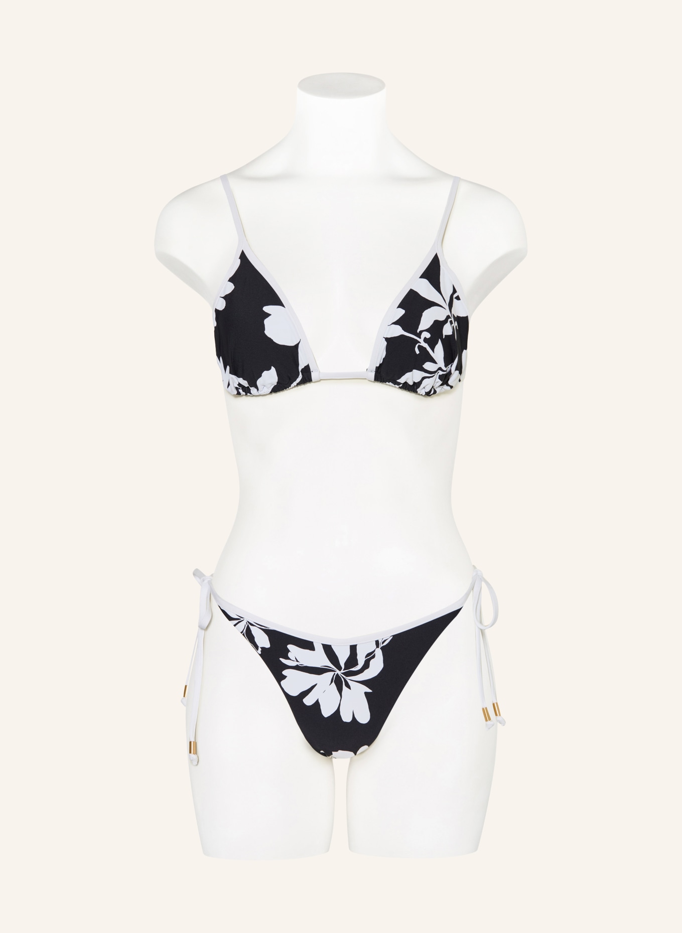 SEAFOLLY Triangel-bikinibund MAYFLOWER: SORT / HVID